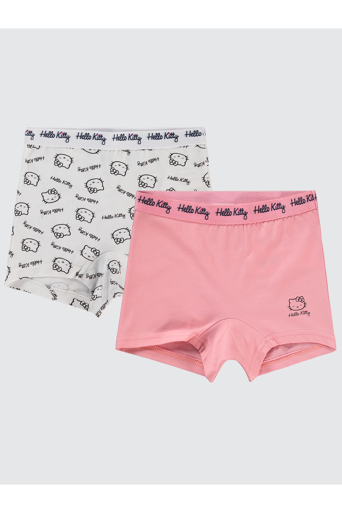 Hello Kitty Kız Çocuk 2'li Boxer Set 2-10 Yaş Pembe