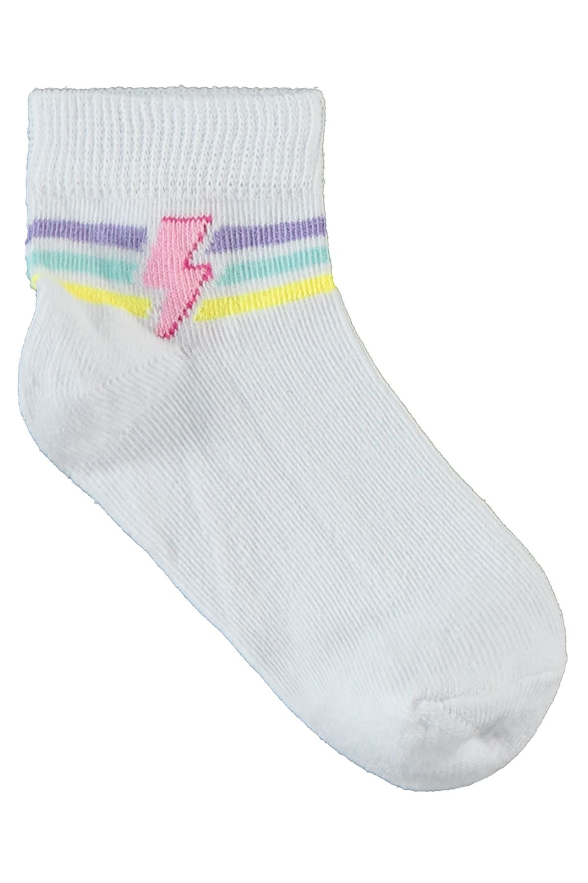 Civil Girls-White Booties Socks for Girls 2-12 Years Old Set of 3 3