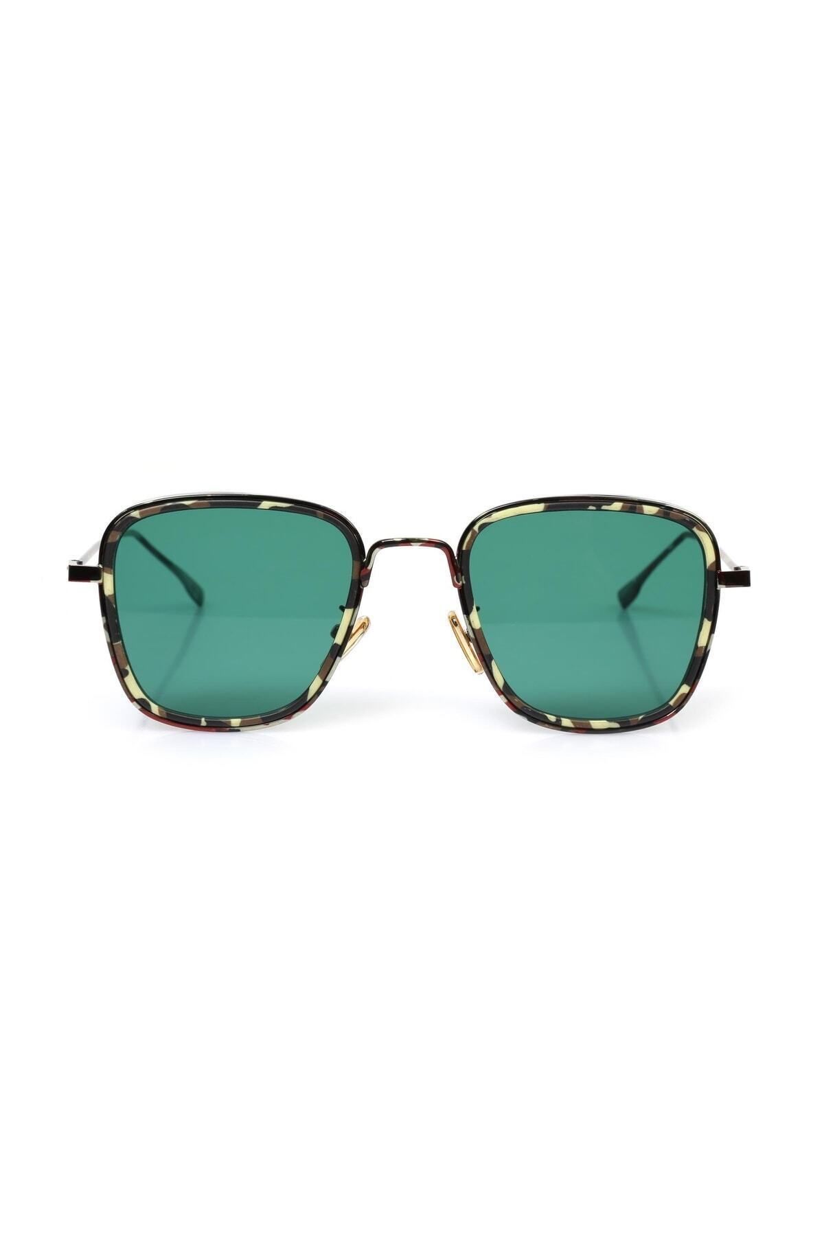 TomyHelf-Rectangular Camouflage Patterned Unisex Sunglasses 3