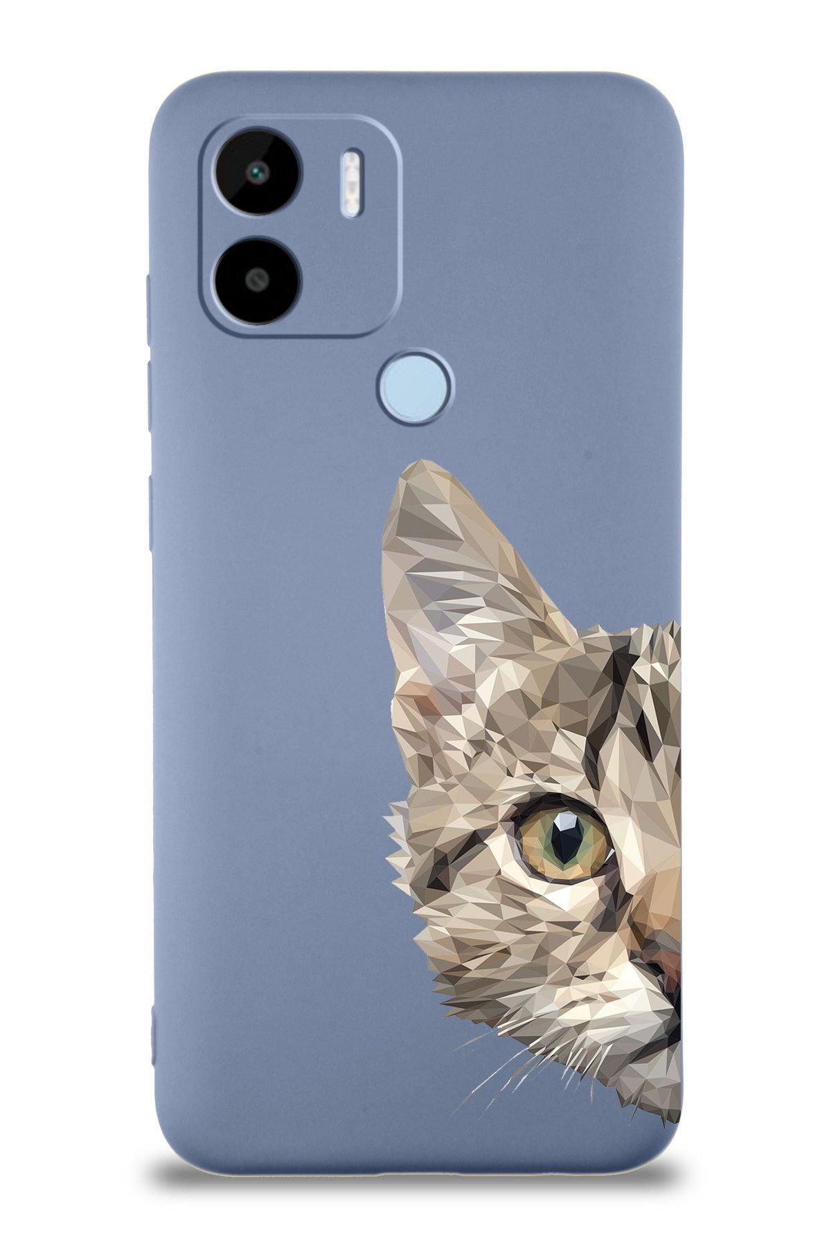 PrintiFy Xiaomi Redmi A1 / A2 Plus ile Uyumlu Catface Tasarımlı Petrol Lansman Kılıf