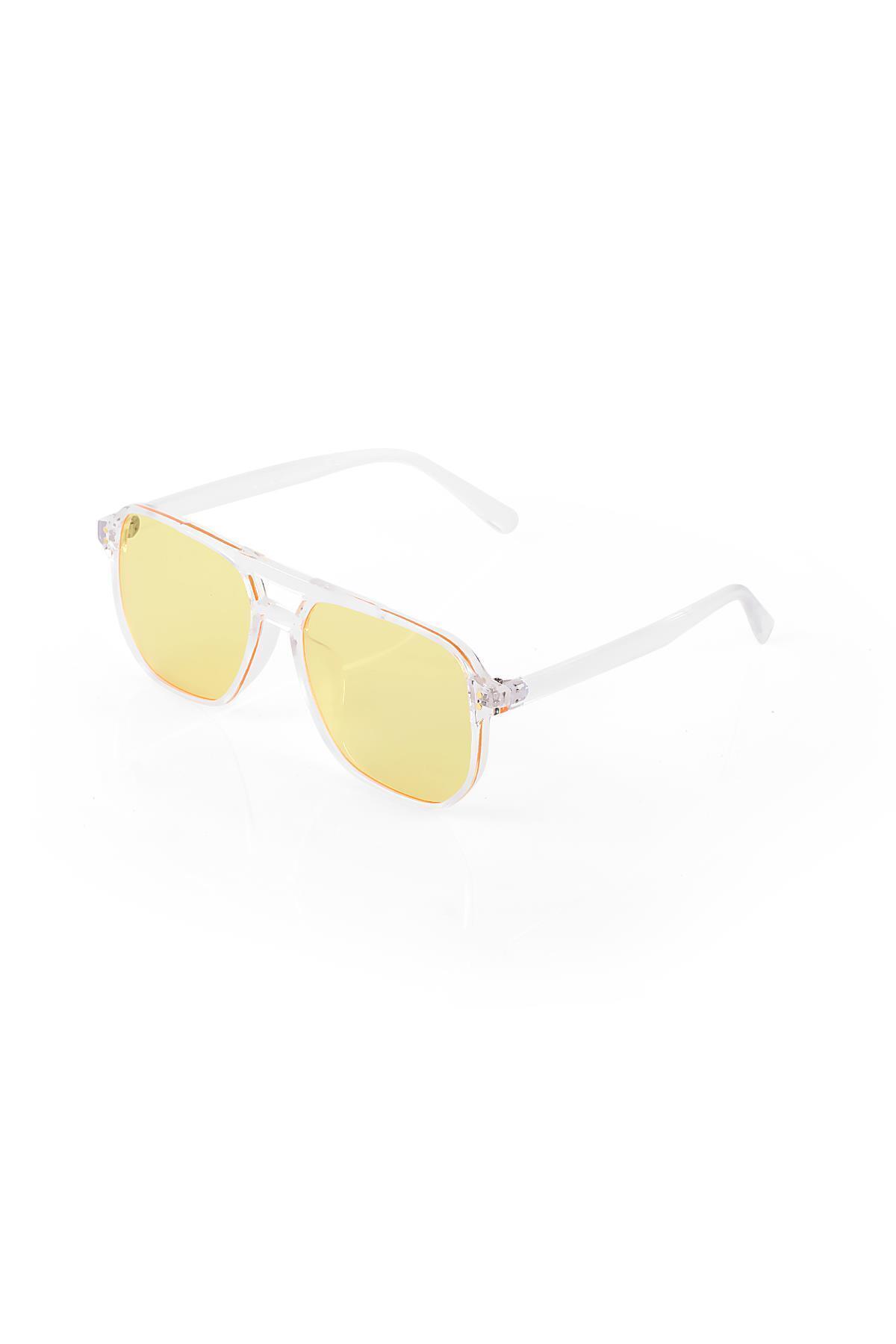 TomyHelf-Transparent Rectangular Unisex Sunglasses 3