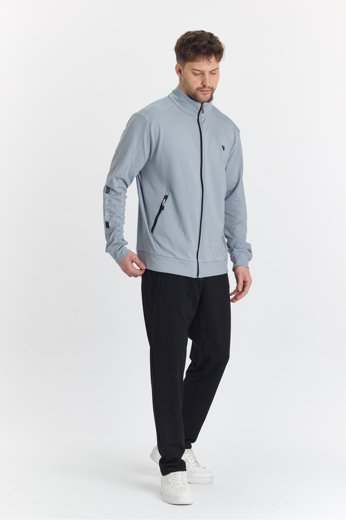 Marco Ferry-طقم بدلة رياضية للرجال - Raised Diver Gray 5726-G 4