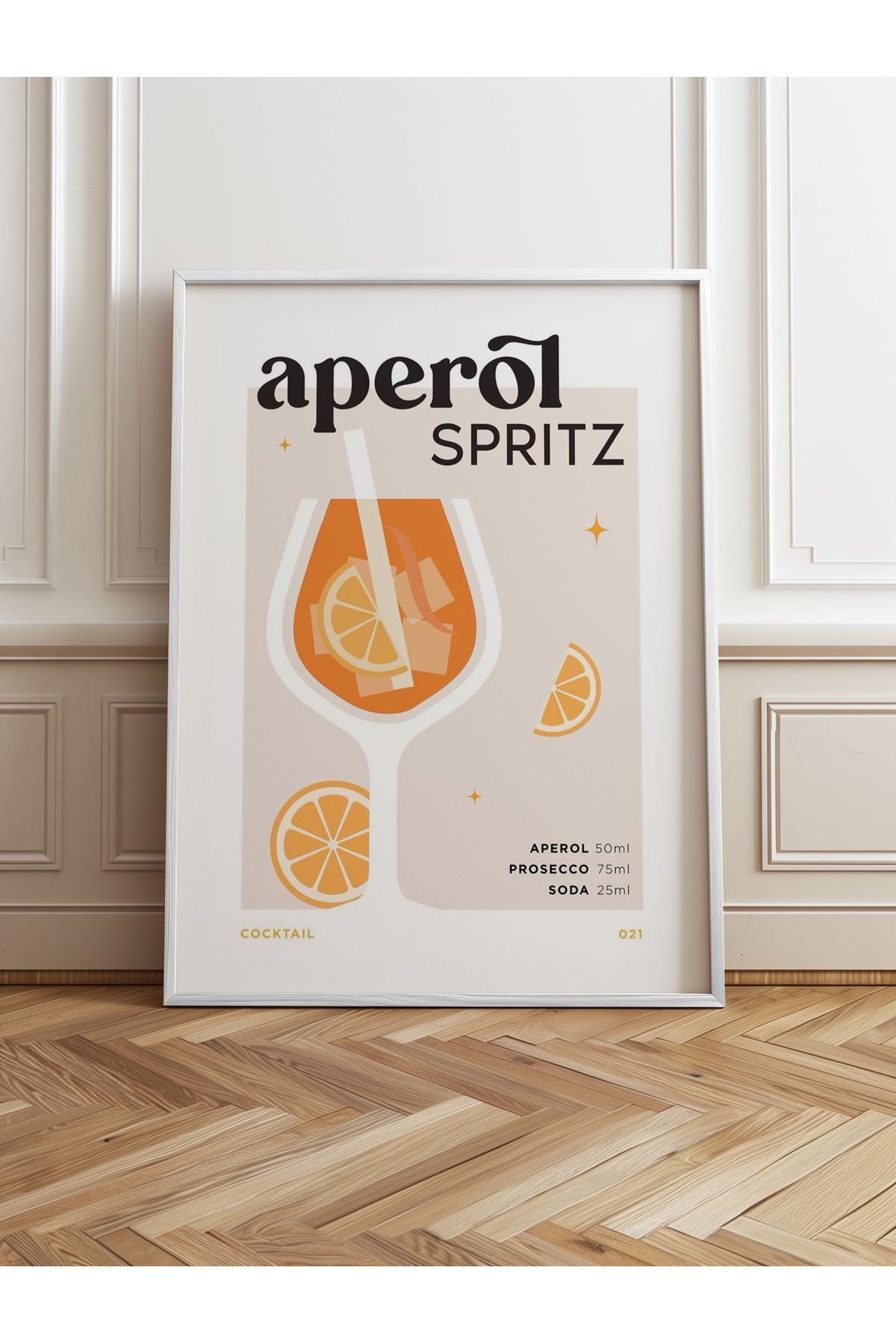 HOMEPACK Tekli Ahşap Çerçeveli Tablo Tek Parça Poster Tablo TK/752