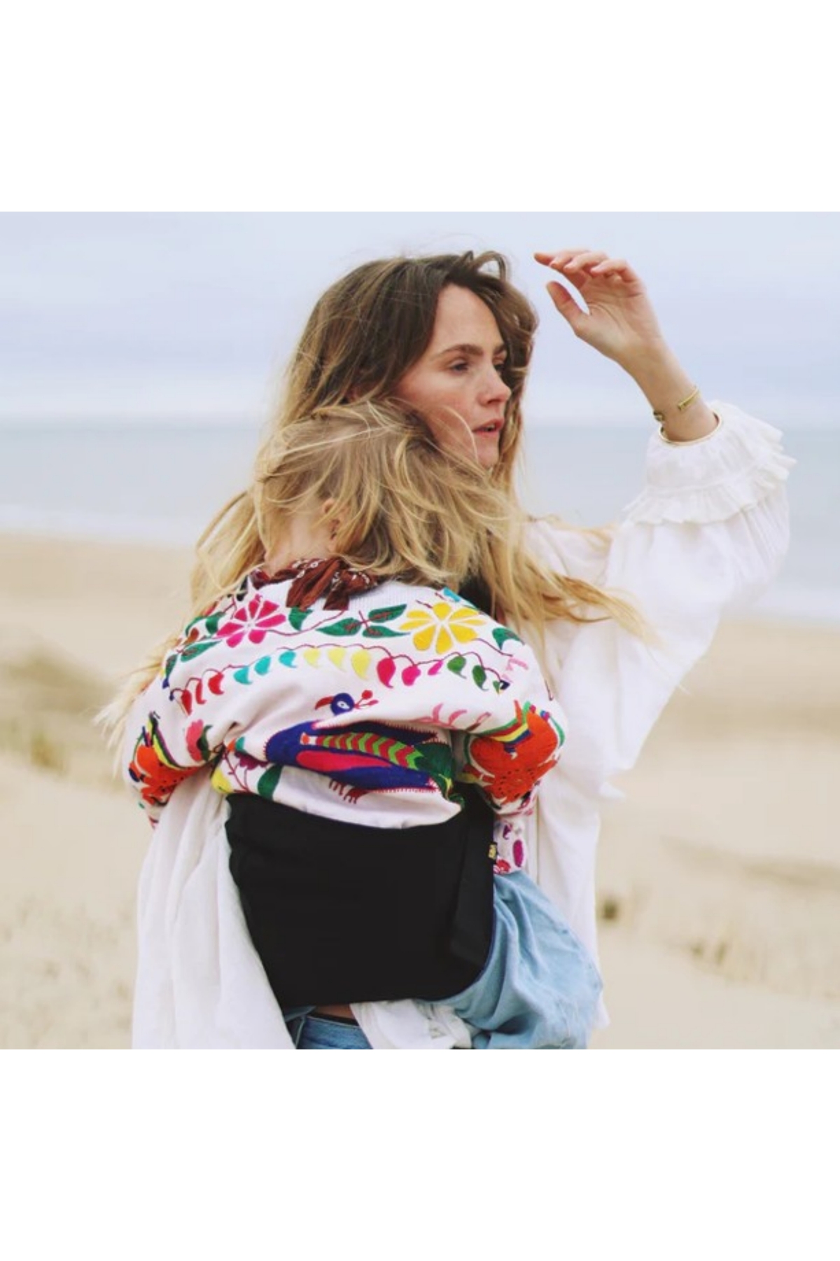 WILDRIDE Linen Black - Siyah Keten Çocuk Taşıyıcı fotoğrafı 2 (önizleme)