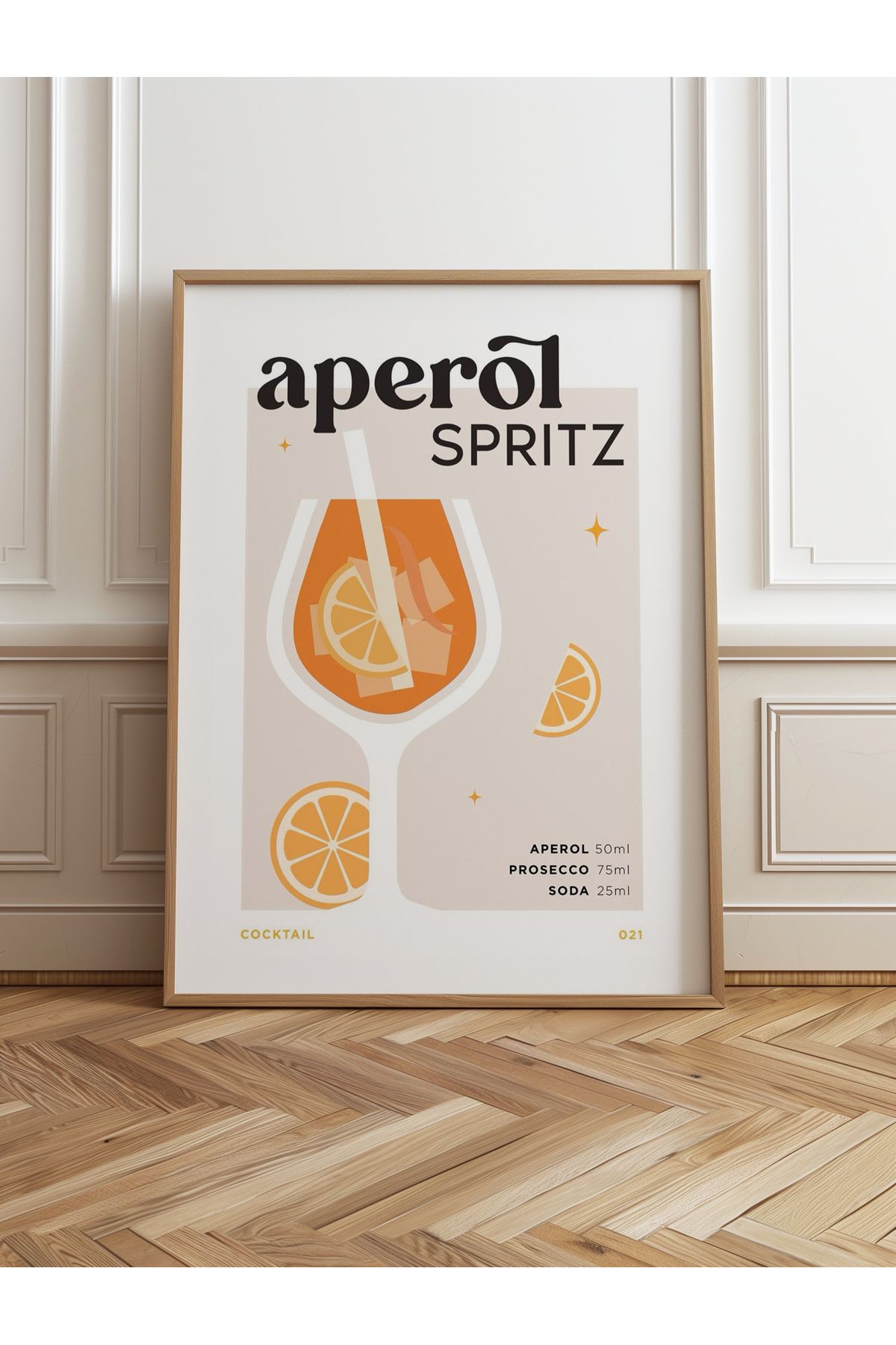 HOMEPACK Tekli Ahşap Çerçeveli Tablo Tek Parça Poster Tablo TK/752