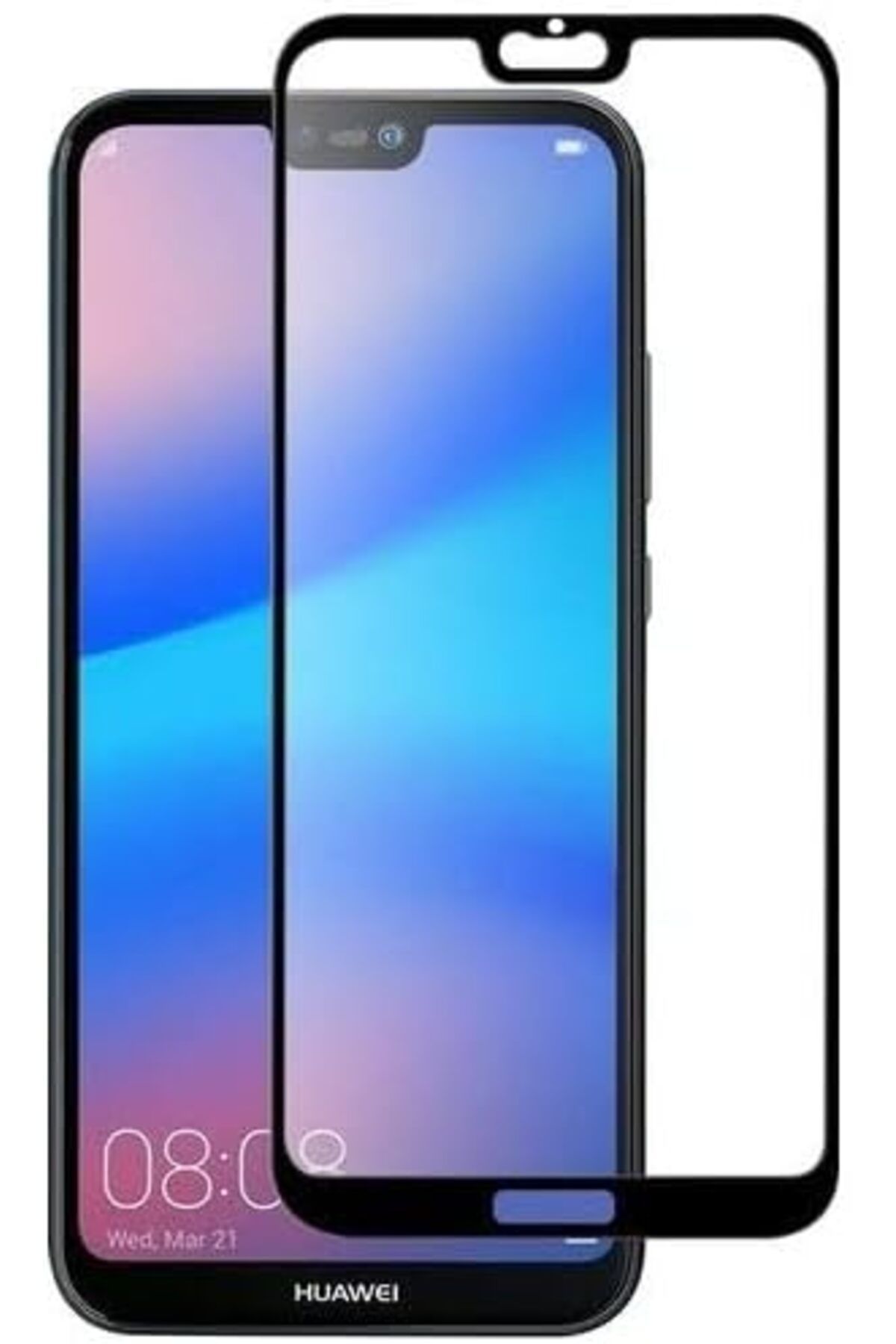 yenibagshop Honor 10 Uyumlu Full Kaplayan Ekran Koruyucu Cam - Siyah