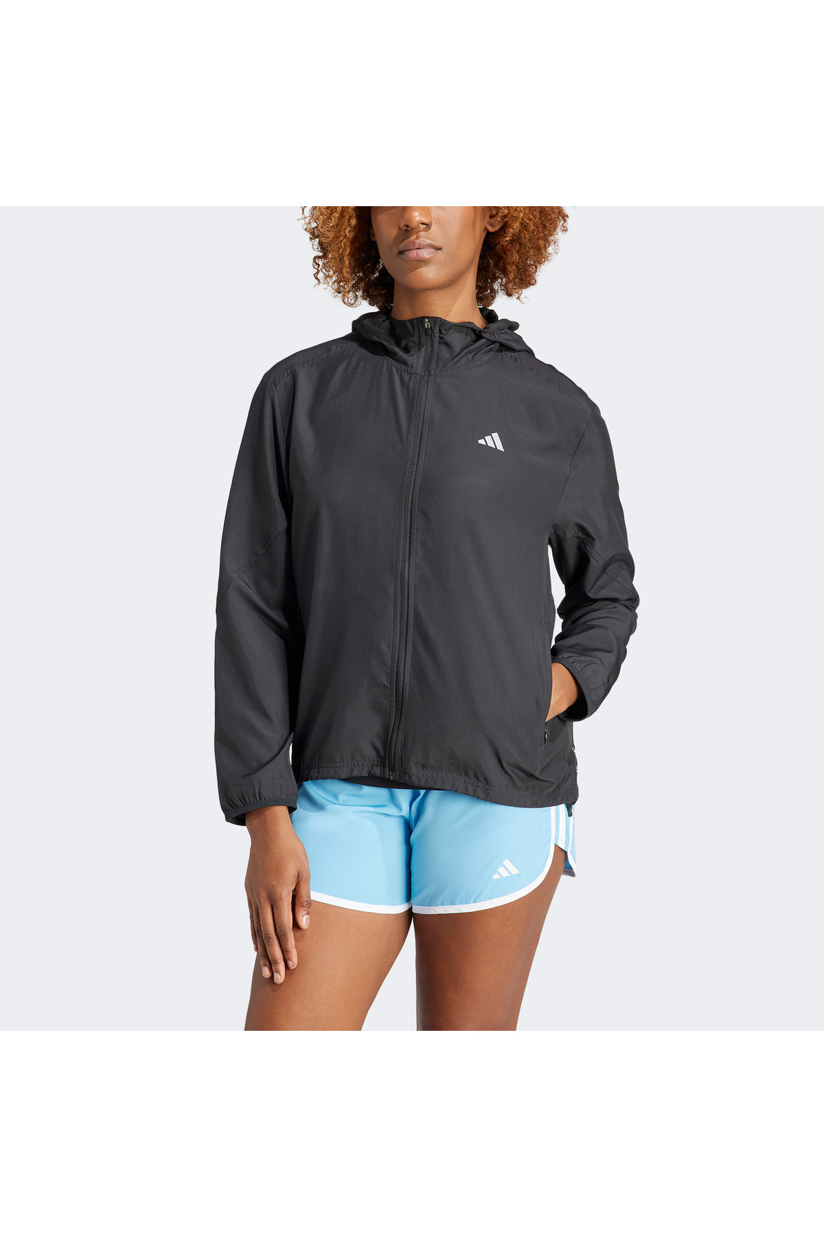 adidas Run It Jacket Kadın Siyah Koşu Ceketi görsel 3