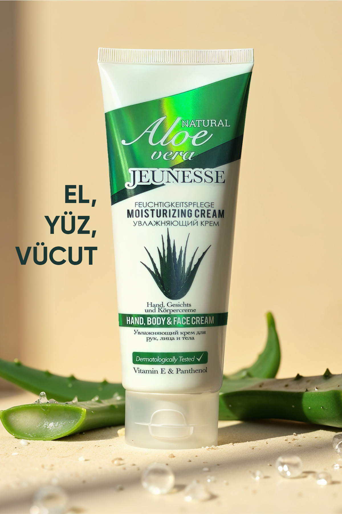 Aloe Vera Nemlendirici El / Yüz / Vücut Kremi 250 ml — 8697869091015 — تصویر 2 از 3
