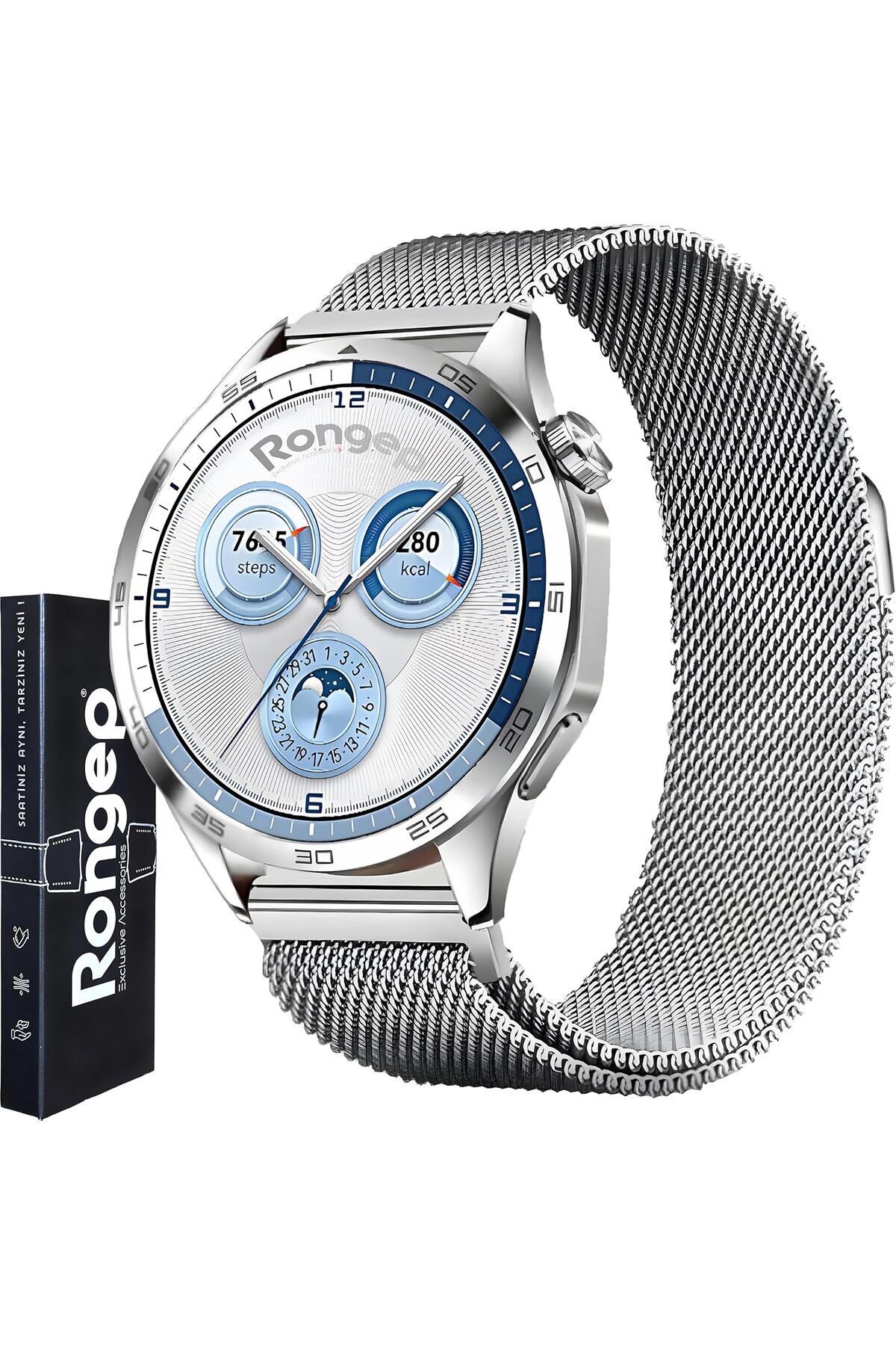 STOREMAX nffashopm Manyetik Tasarım 22mm Loop Kordon ile Uyumlu Watch GT5/GT5 Pro/GT4/Watch 4 Pro/GT3/GT3