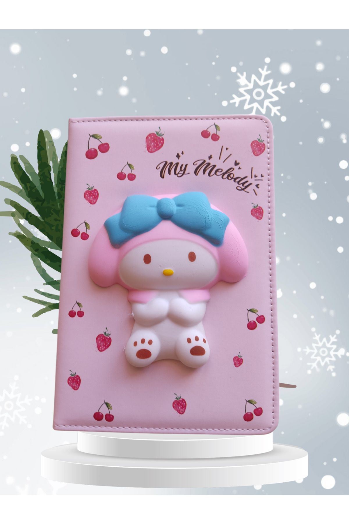 Lilaryum My melody yumuşak Kapaklı çizgili konsept defter