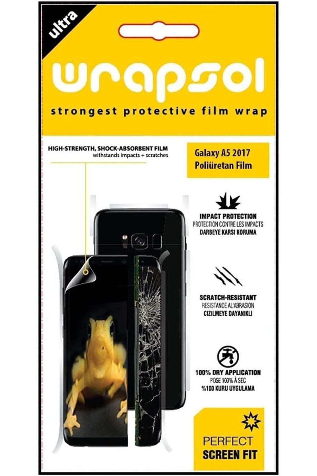 yenibagshop Galaxy A5 2017 Poliüretan film arka ön yan
