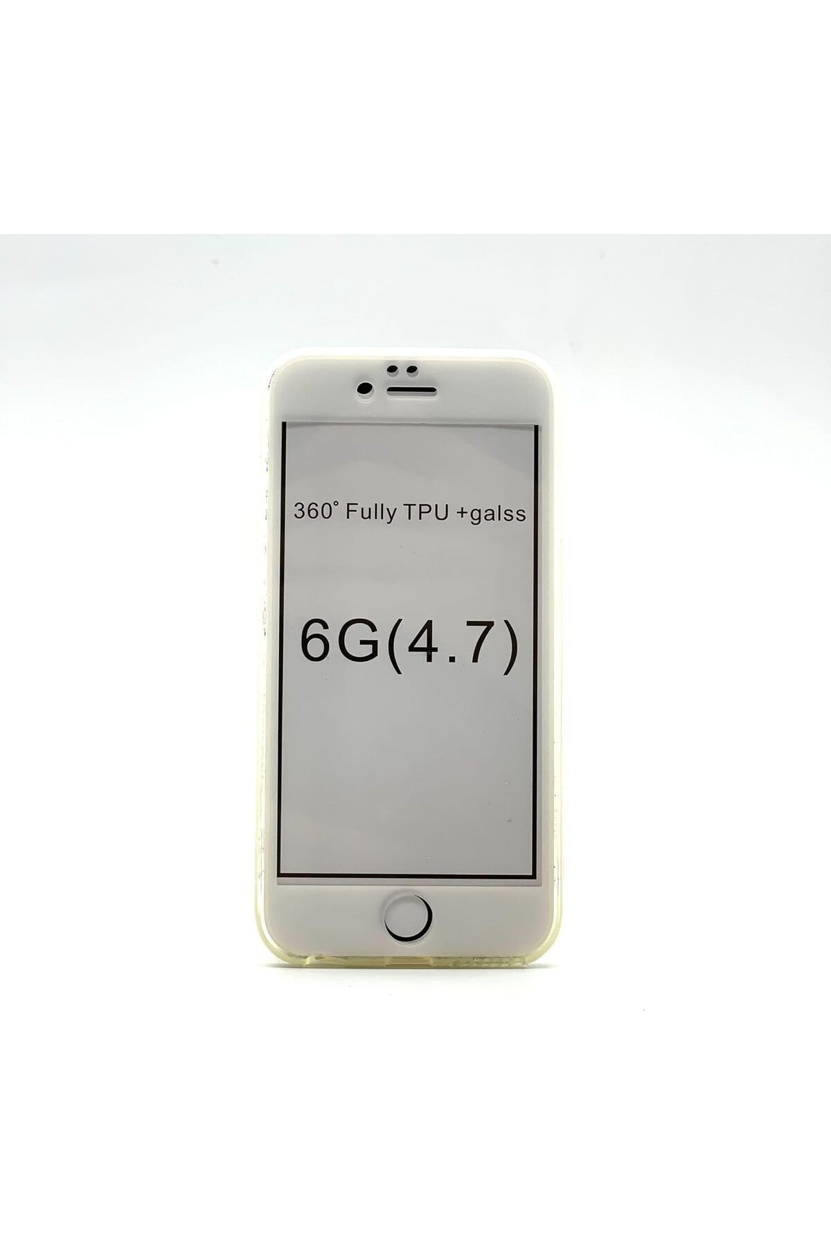 STOREMAX srhtDS 5 / 5S Uyumlu Önlü Arkalı 360 Kaplayan Silikon Kılıf (Beyaz) Desing 266450