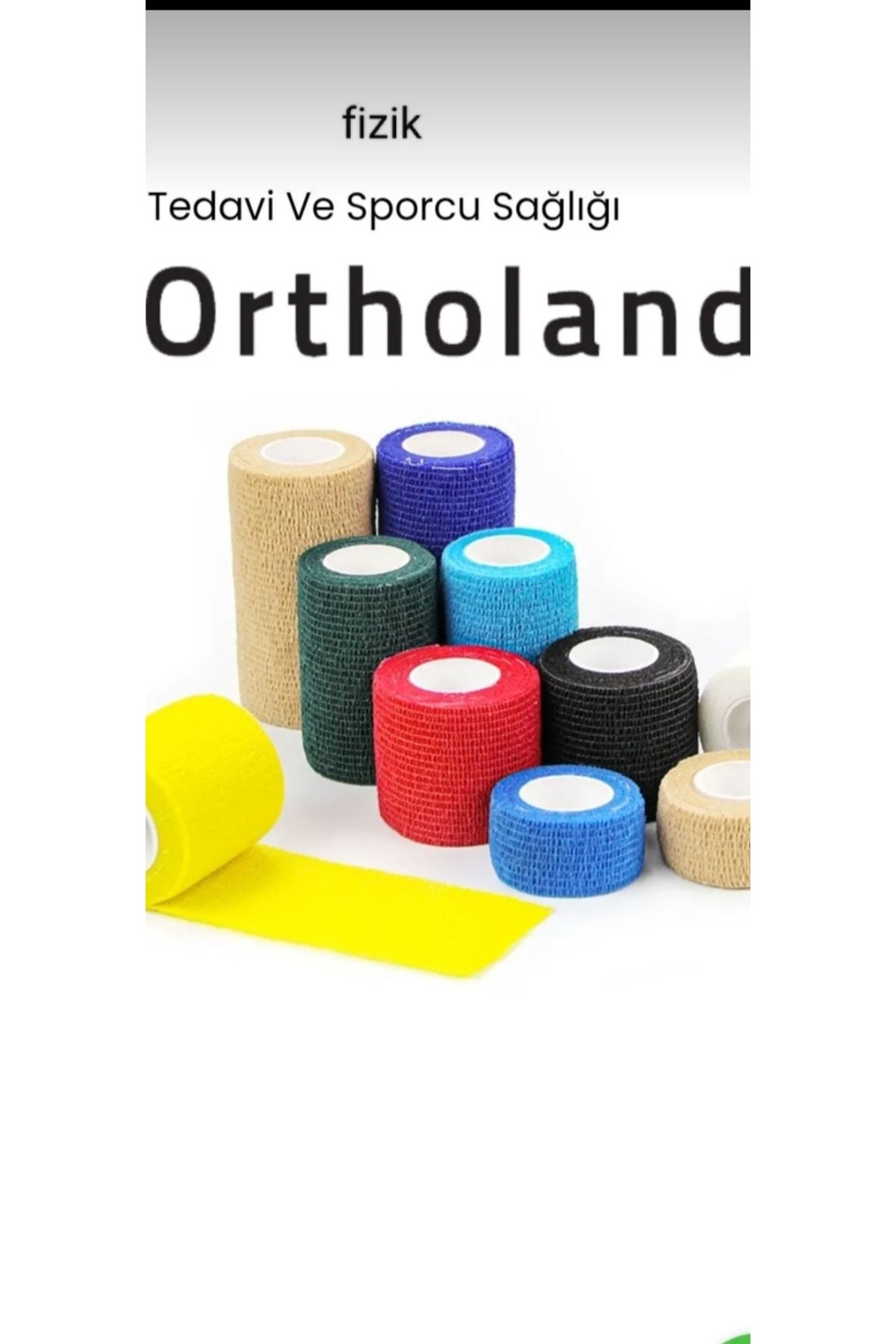 Ortholand 15cmx4.5mt KENDİNDEN YAPIŞKANLI COBAN BANDAJI (2 Adet)