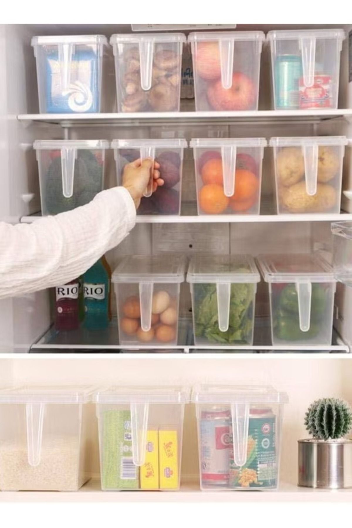 Generic-Food Storage Boxes With Lids And Handle Pack Of 2 7