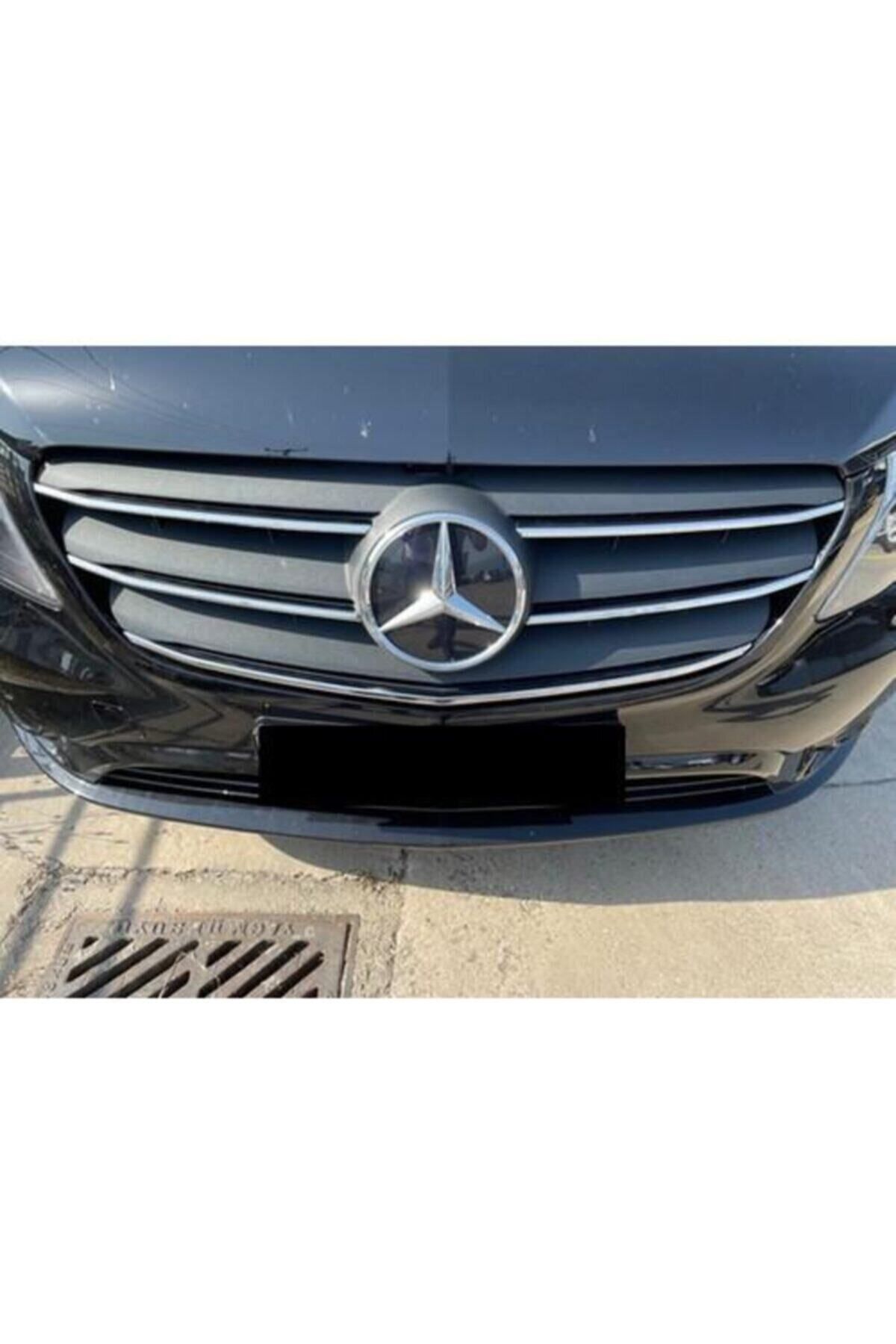 ALMİNOX OTO AKSESUAR Mercedes Vito W447 Krom Ön Panjur 5 Prç. 2020 Ve Üzeri Paslanmaz Çelik Ince Model