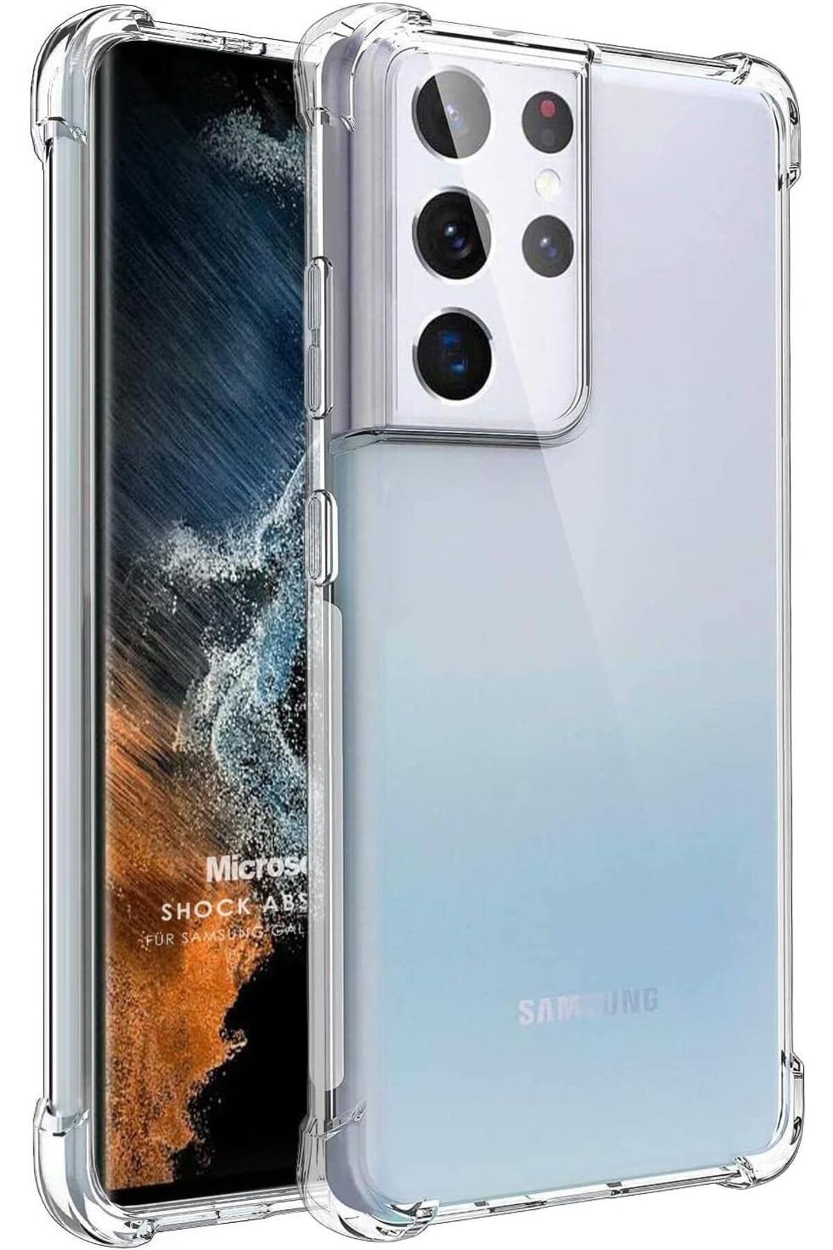 STOREMAX srhtDS Galaxy S22 Ultra için Kılıf Shock Absorbing Şeffaf [Galaxy S22 Ultra ile Uyumlu Kılıf -