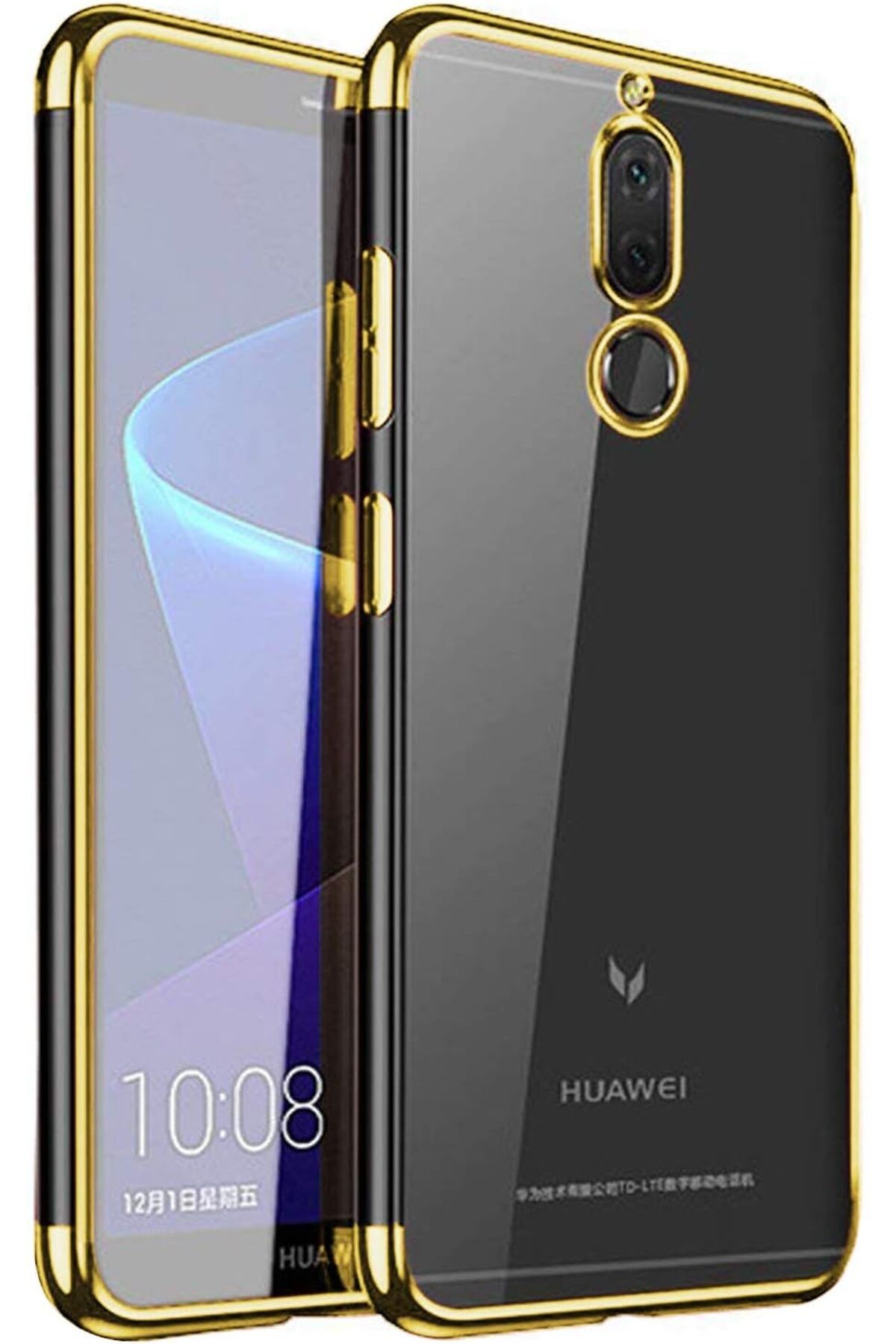 STOREMAX srhtDS Mate 10 Lite Kılıf Skyfall Transparent Clear Gold Desing shop 266450