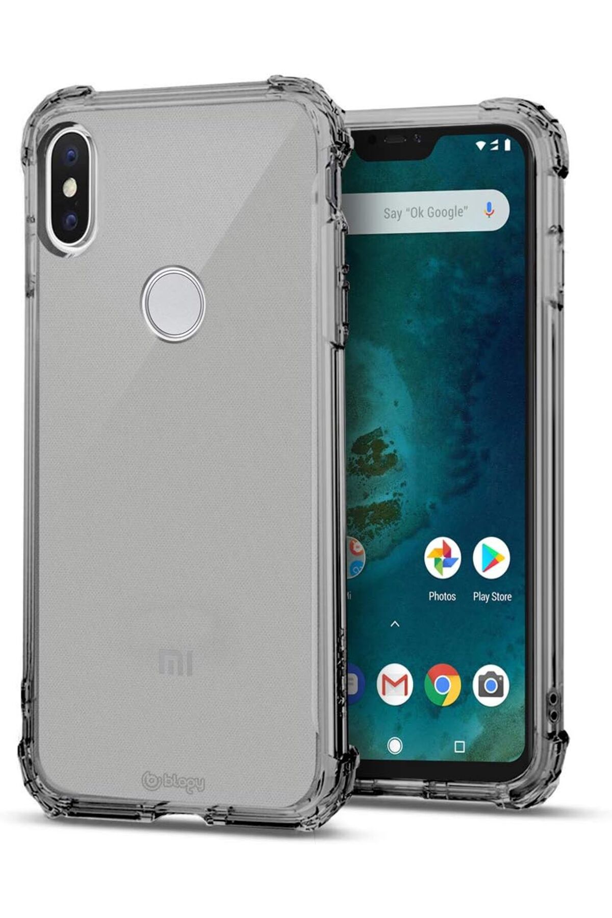 STOREMAX mrttnca Xiaomi MI A2 Lite Crystal Fit Kılıf Smoke Black trndymrt 1087243