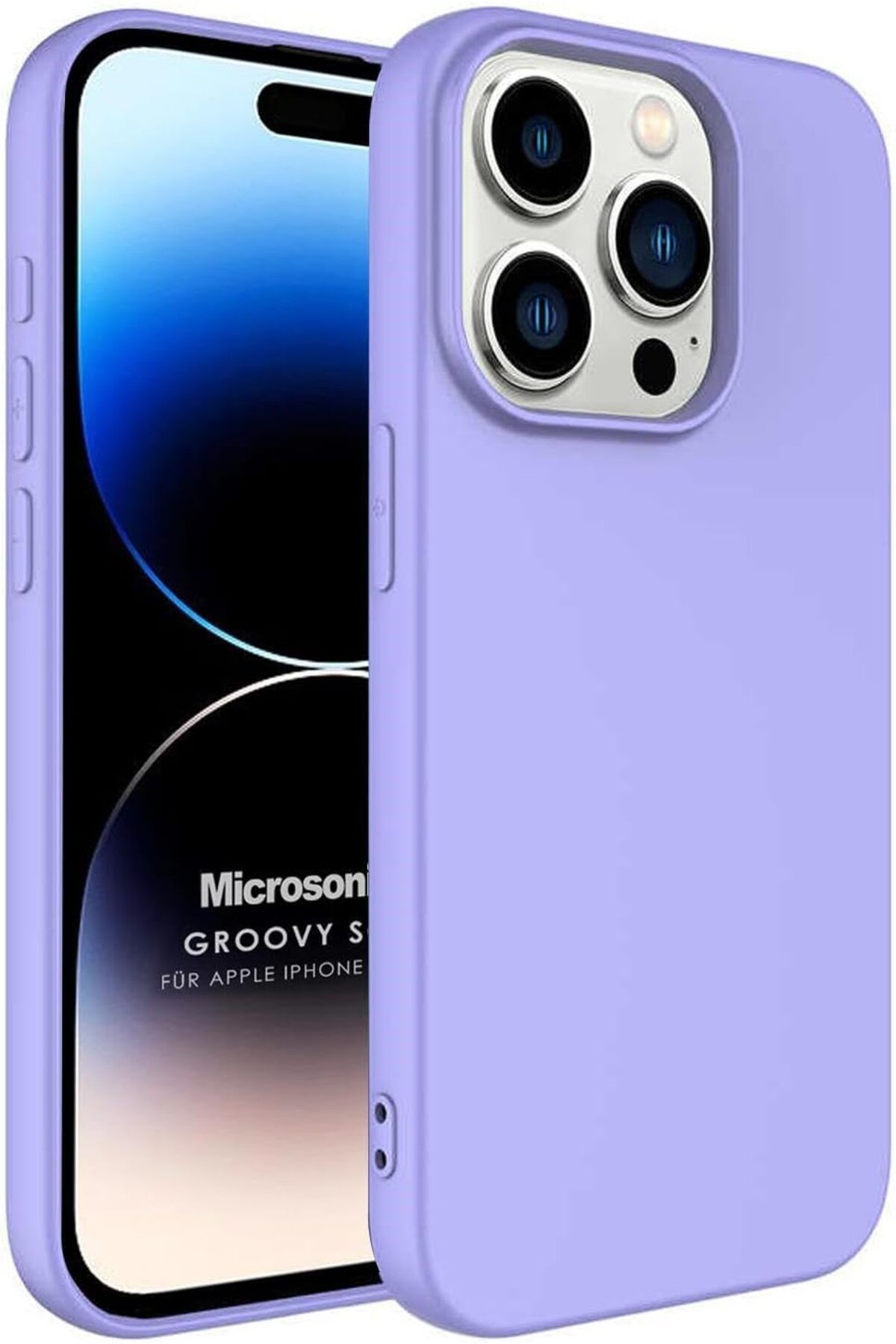 STOREMAX bystoreby Kılıf iPhone 15 Pro Max için Groovy Soft Lila [iPhone 15 Pro Max ile Uyumlu Kılıf -