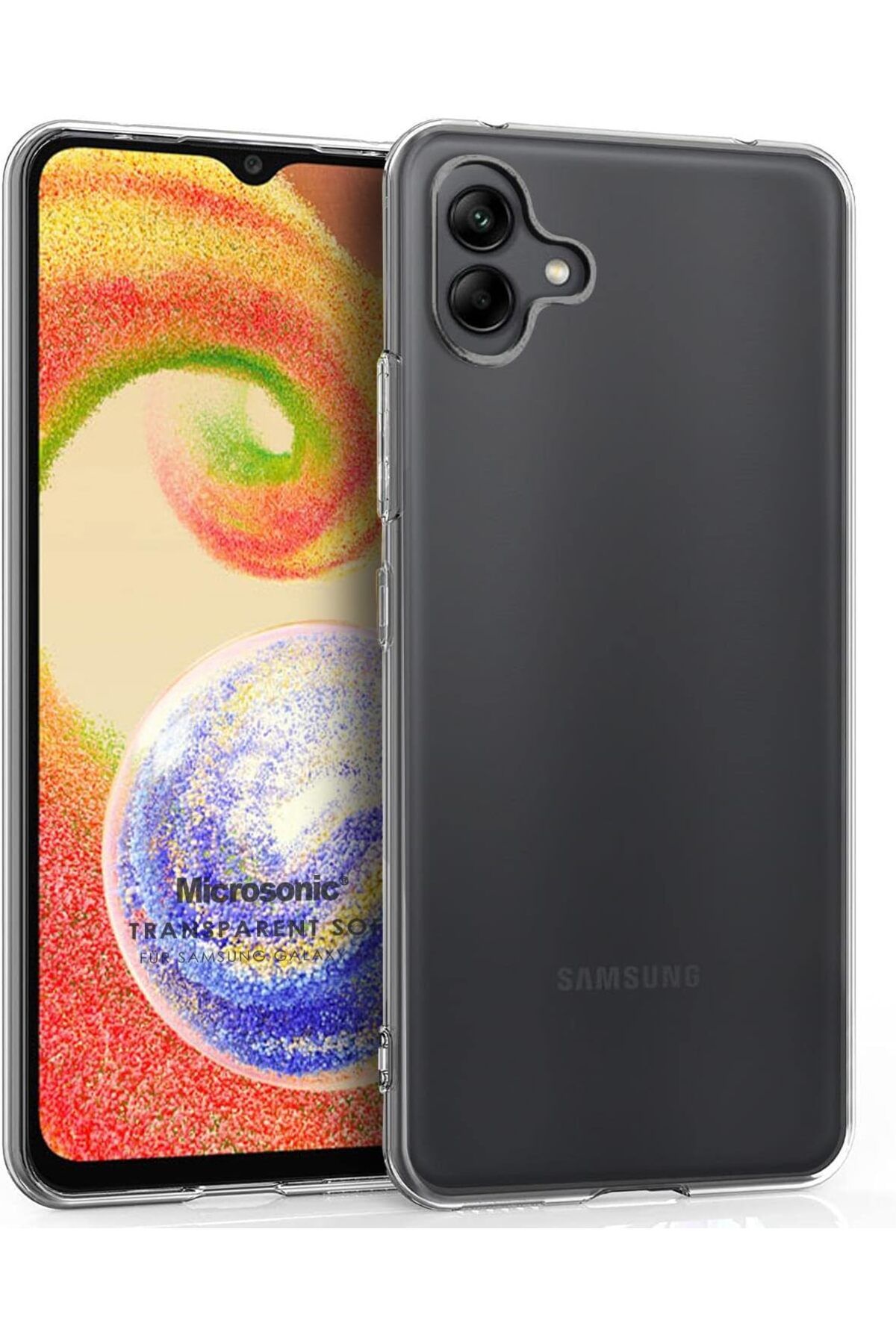 STOREMAX srhtDS Galaxy A04 için Kılıf Transparent Soft Şeffaf [Galaxy A04 ile Uyumlu Kılıf - Şeffaf] D