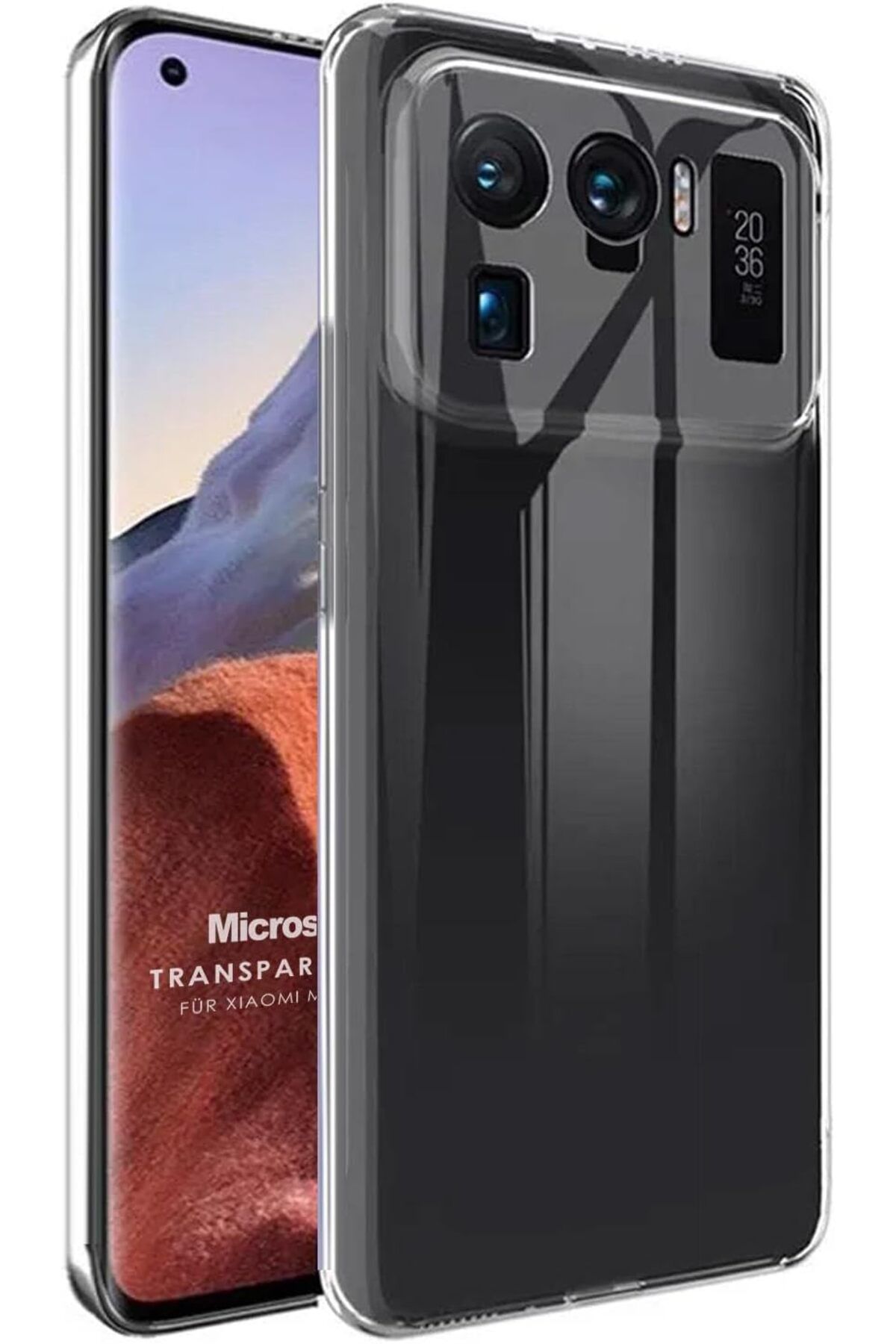 STOREMAX htpshopmx Xiaomi Mi 11 Ultra için Kılıf Transparent Soft Şeffaf [Mi 11 Ultra ile Uyumlu Kılıf