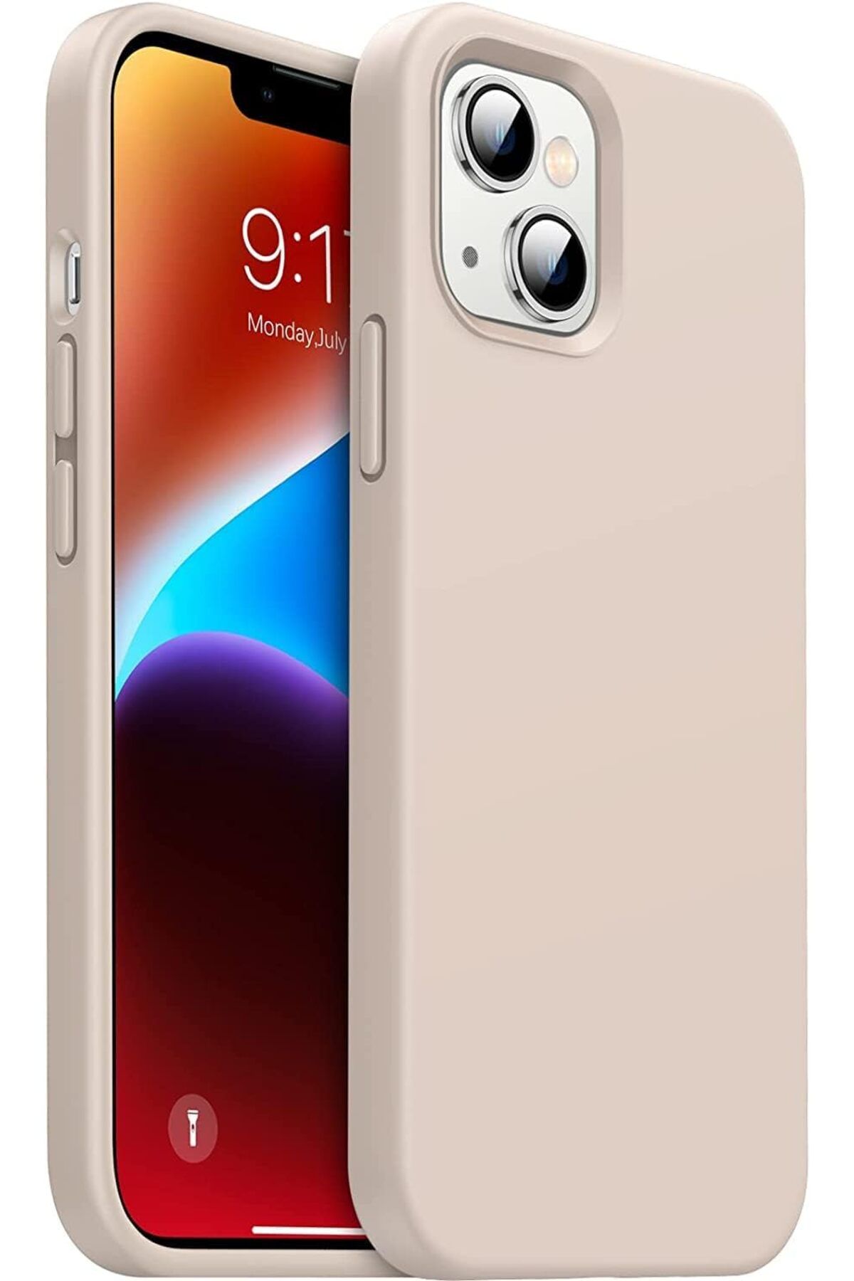 STOREMAX iPhone 14 Kılıf 6.1’ uyumlu Kadife Lansman Silikon Kılıf Şok Emici Full Kasa