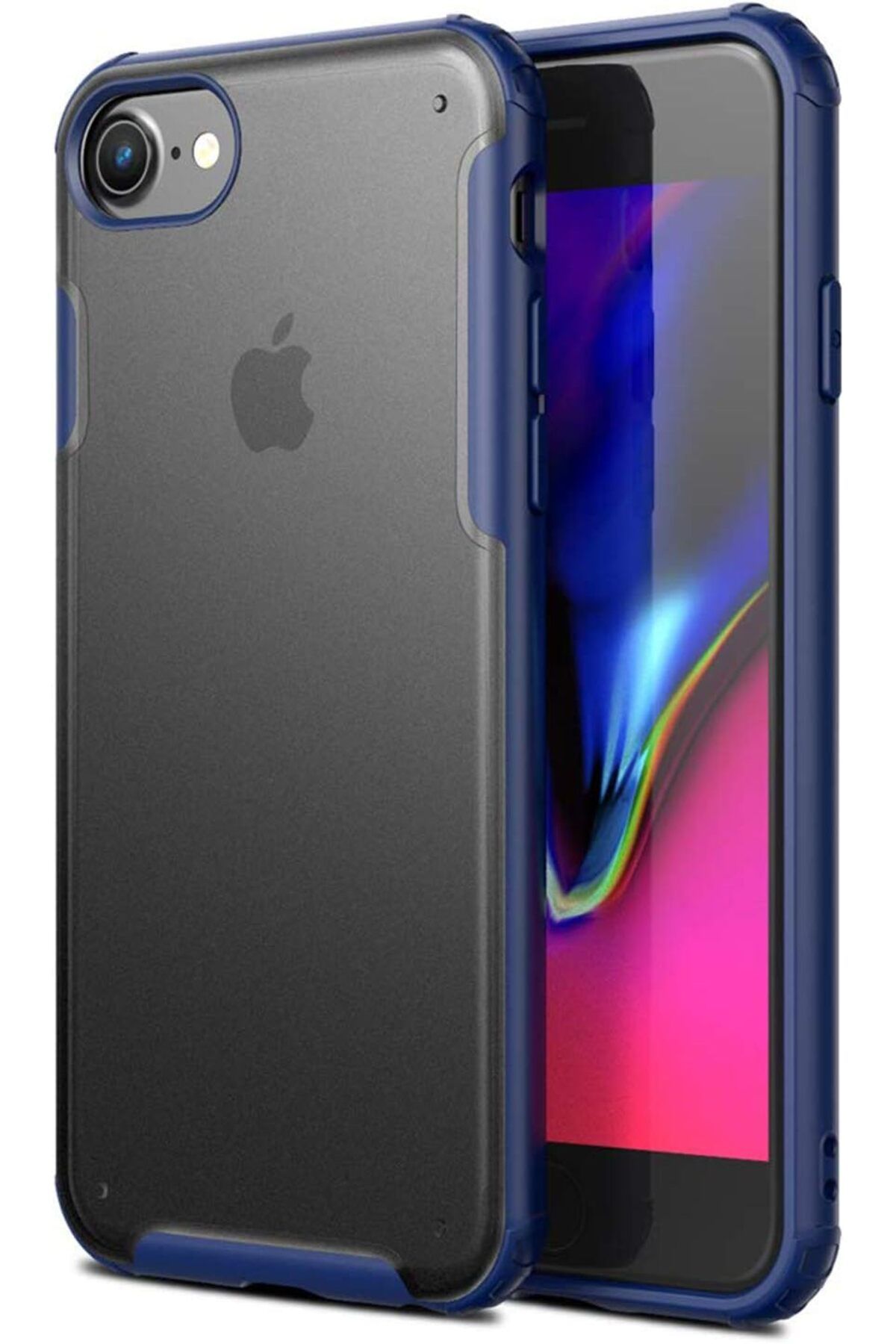 STOREMAX lbstorex iPhone 6 Plus için Kılıf Frosted Frame Lacivert [iPhone 6 Plus ile Uyumlu Kılıf - Laci