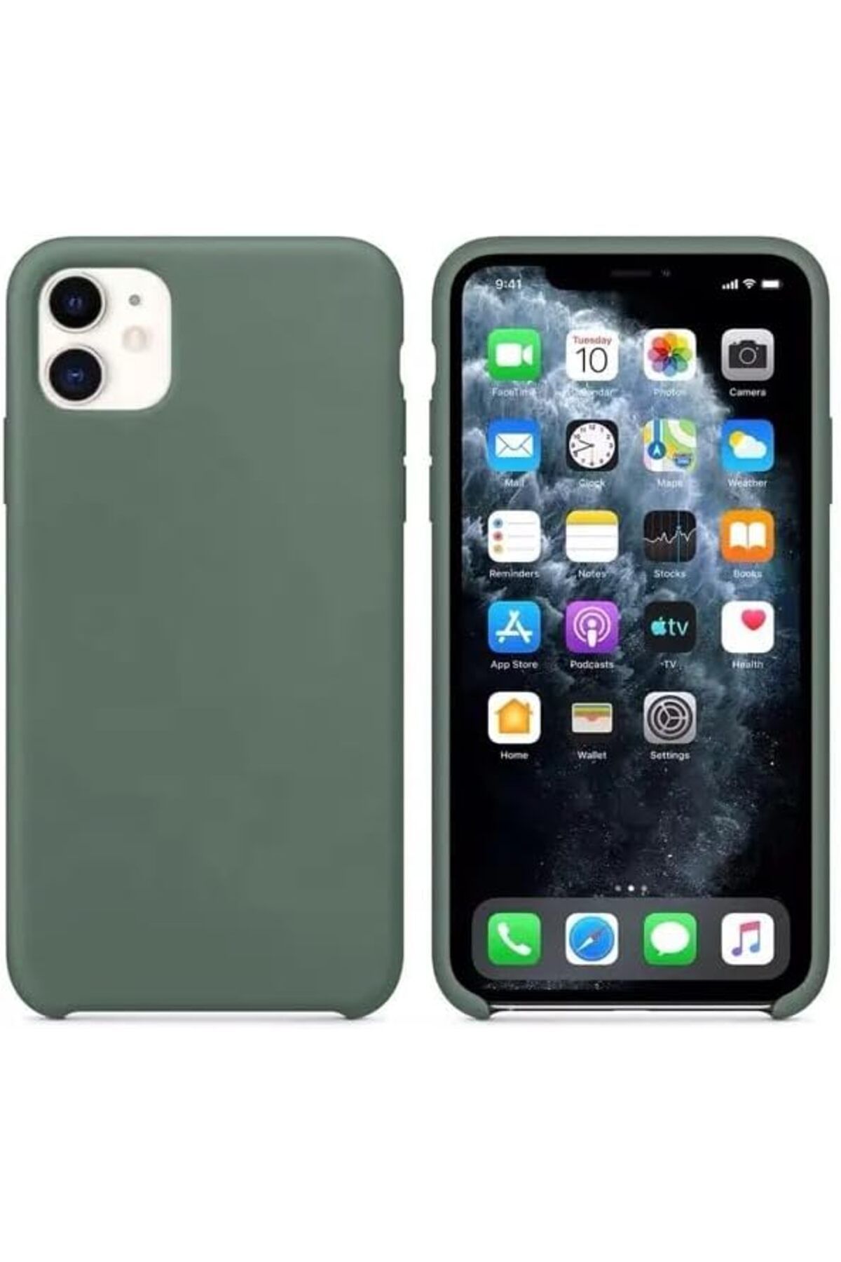 STOREMAX iphone 11 (6.1) inç Uyumlu İçi Kadife Kaplama Gerçek Silinebilir Leke Tutmaz Lansman