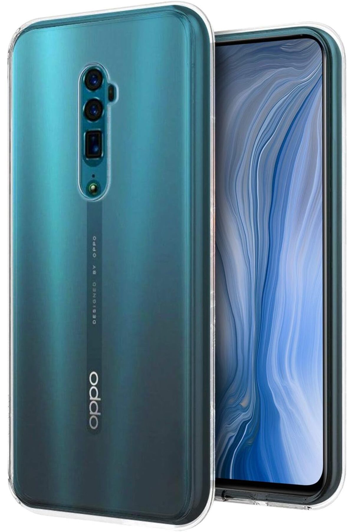 STOREMAX lbstorex Oppo Reno 10X Zoom için Kılıf Transparent Soft Beyaz [Reno 10X Zoom ile Uyumlu Kılıf -