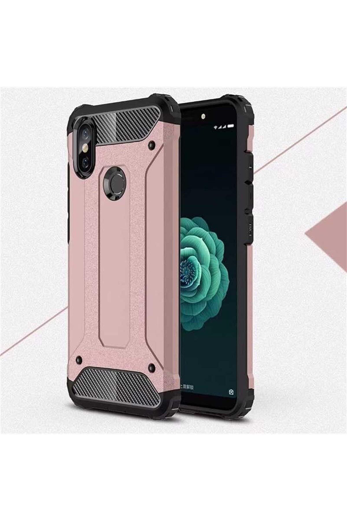 STOREMAX srhtDS Xiaomi Mi A2 Lite ile uyumlu Kılıf Zore Crash Zırh Tipi Koruyucu Çift Katmanlı Silikon K