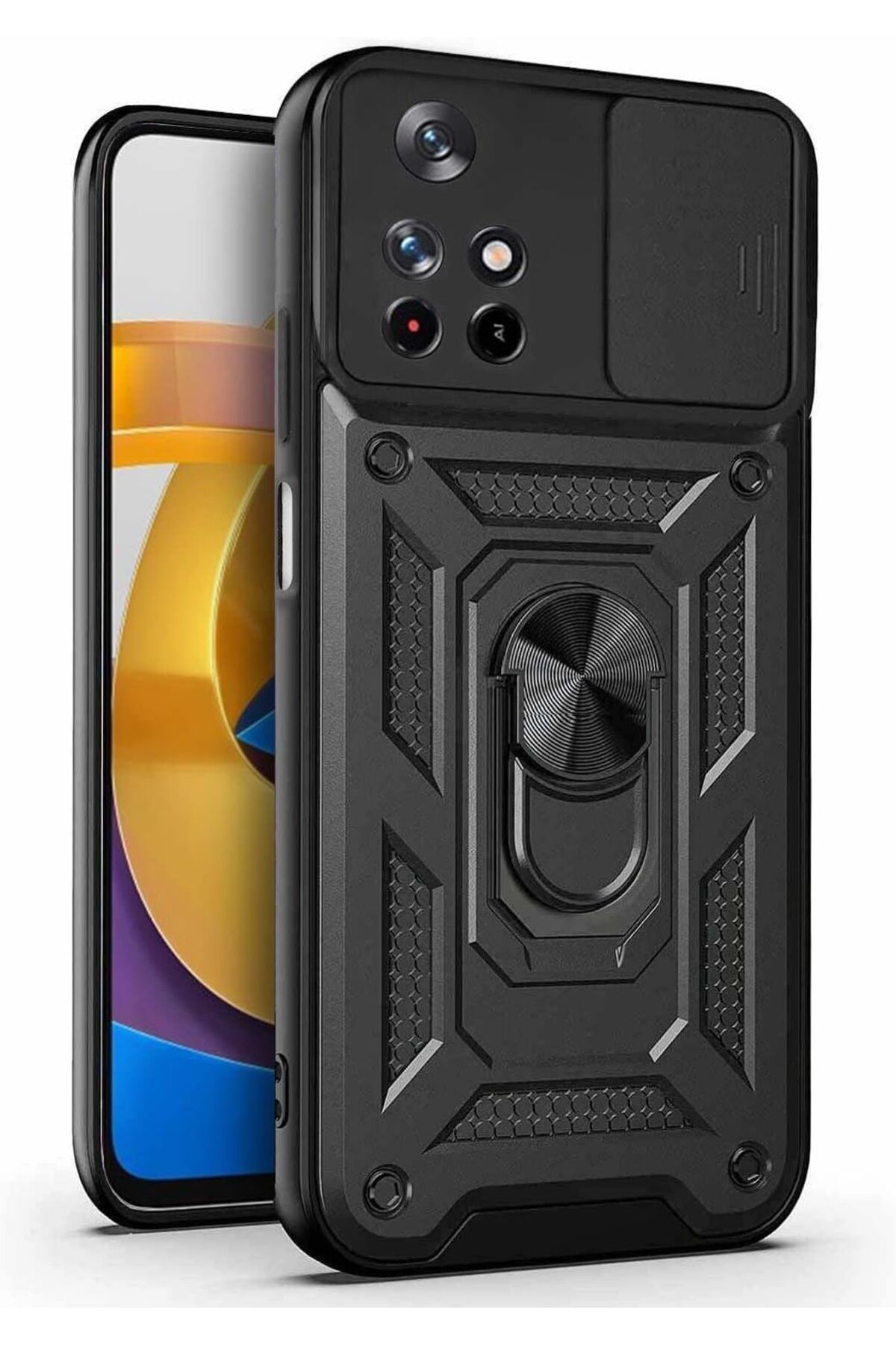 STOREMAX srhtDS Xiaomi Poco M4 Pro için Kılıf Impact Resistant Siyah [Poco M4 Pro ile Uyumlu Kılıf - Siy