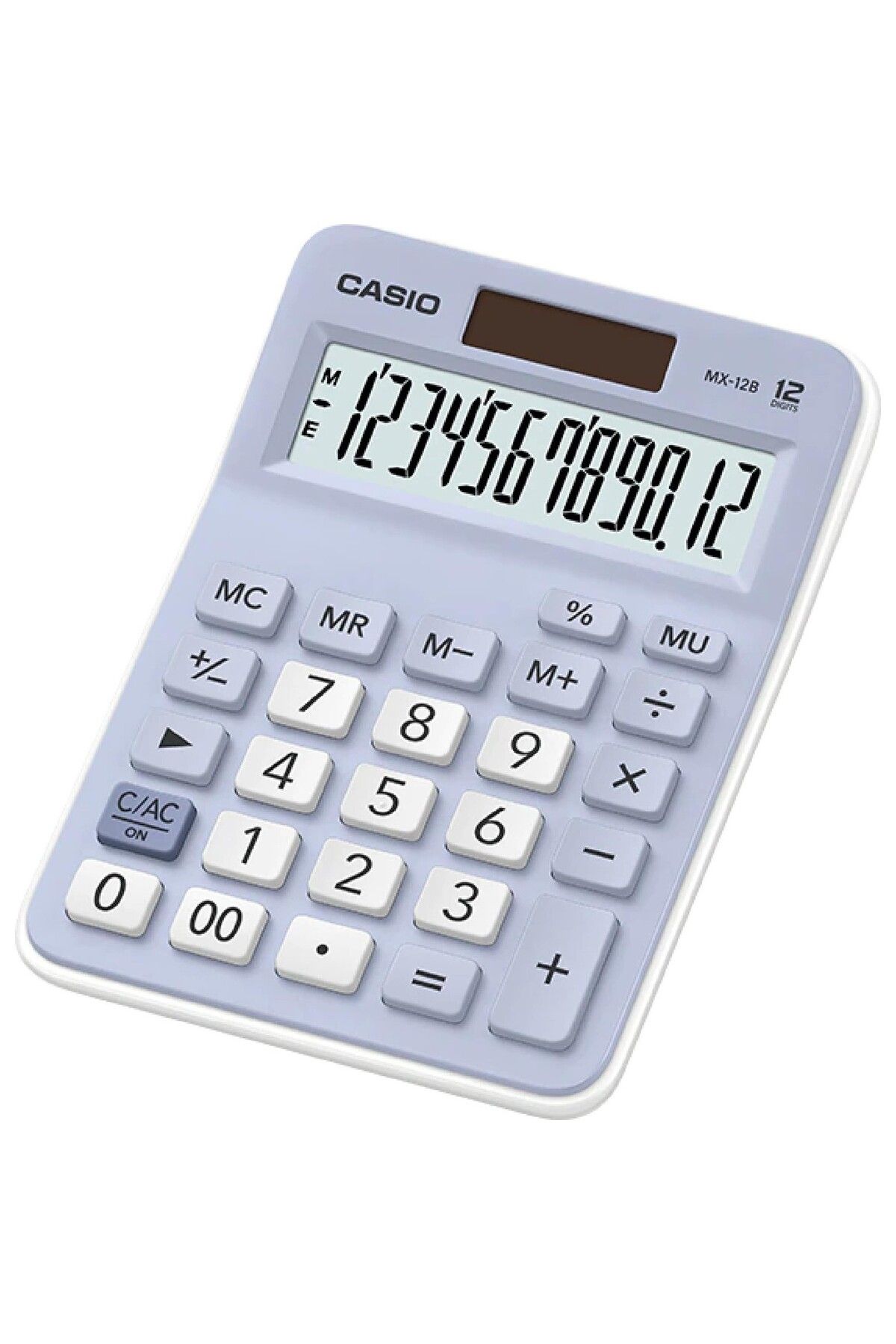 Casio Açık Mavi 12 Hane Masa Üstü Hesap Makinesi