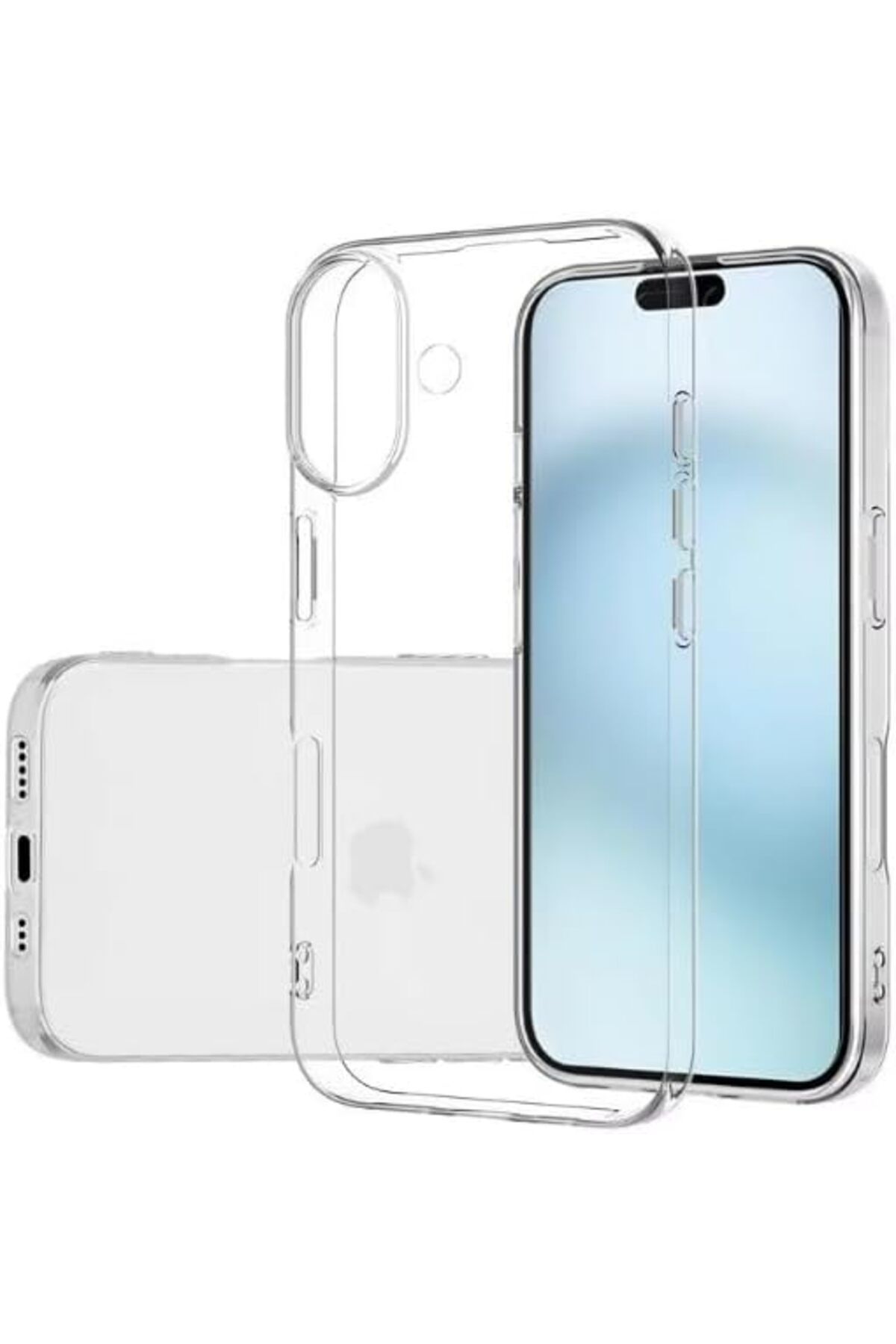 STOREMAX cmllashop iPhone 16 Uyumlu şeffaf Silikon Kılıf Darbeye Çizilmeye Karşı İnce iphone 16 Arka K