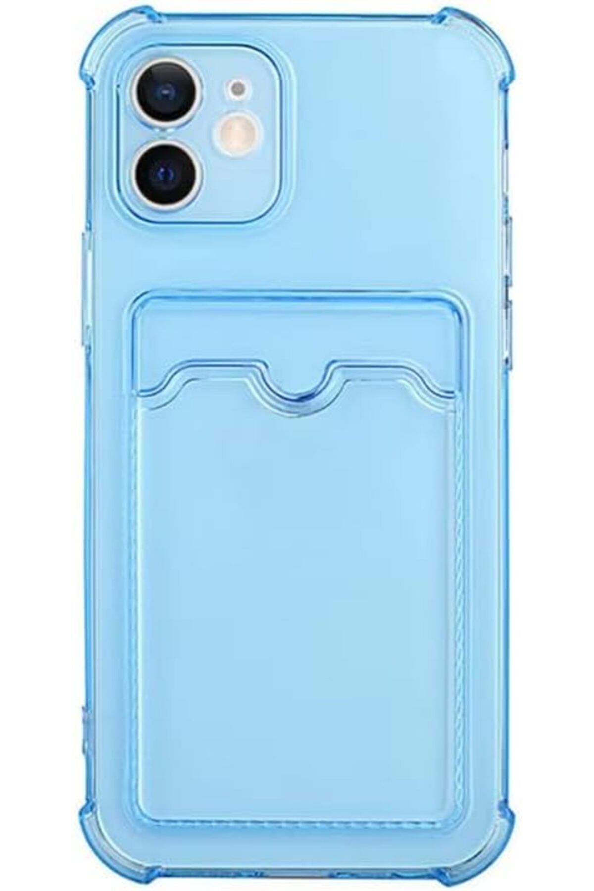 STOREMAX lbstorex AKSESUAR iphone 11 (6.1) Uyumlu Lüx Kartlıklı Şeffaf Telefon Kılıfı (Mavi) Newdsng 1
