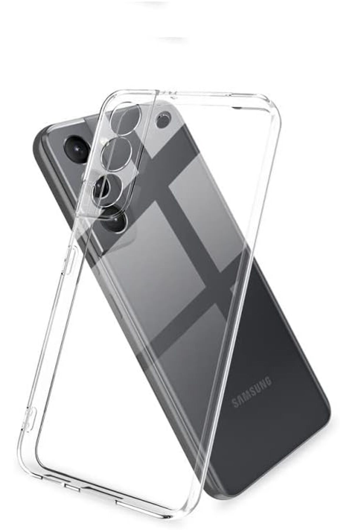 STOREMAX cmllashop S22 İle Uyumlu Kamera Korumalı Şeffaf Kılıfı 542093