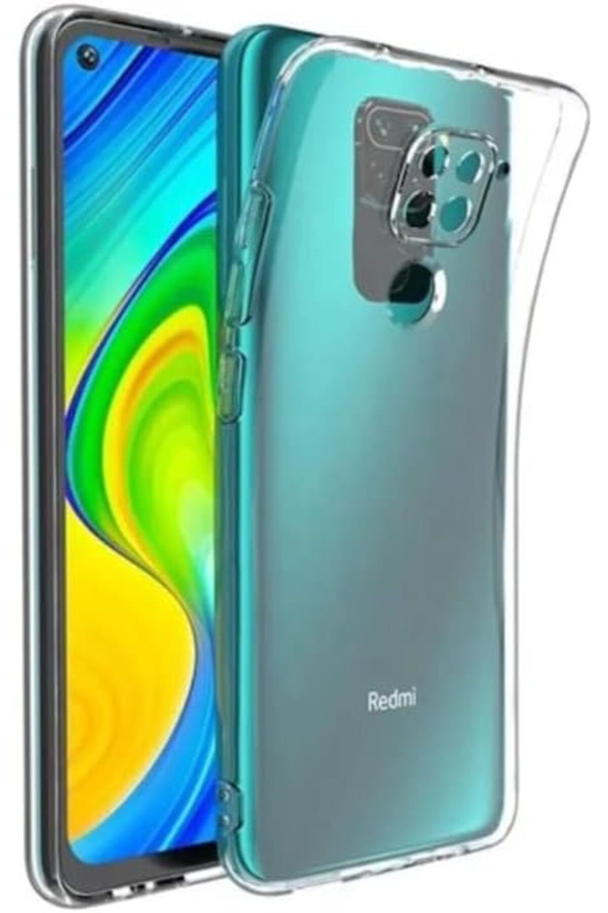 STOREMAX htpshopmx Trend Xiaomi Redmi Note 9 Şeffaf Kamera Korumalı Ultra Slim Tpu Şeffaf Kılıf str http