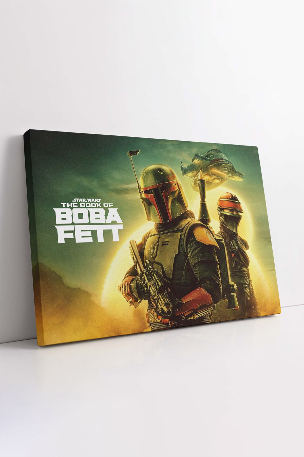 KOSS Dijital Boba Fett'in Kitabı Yıldız Savaşları Film Afişi Kanvas Tablo, Modern Trend HD Baskı, Lüks Kanvas