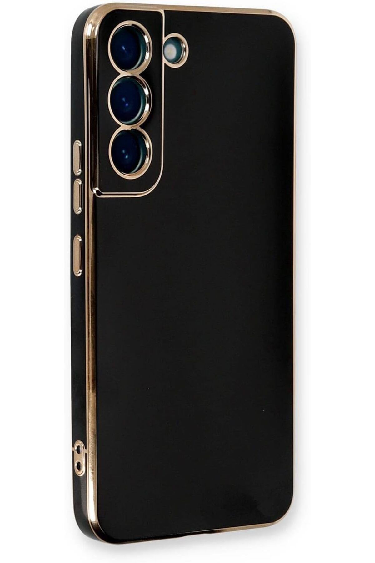 STOREMAX bystoreby Galaxy S21 FE için Kılıf Olive Plated Siyah [Galaxy S21 FE ile Uyumlu Kılıf - Siyah]