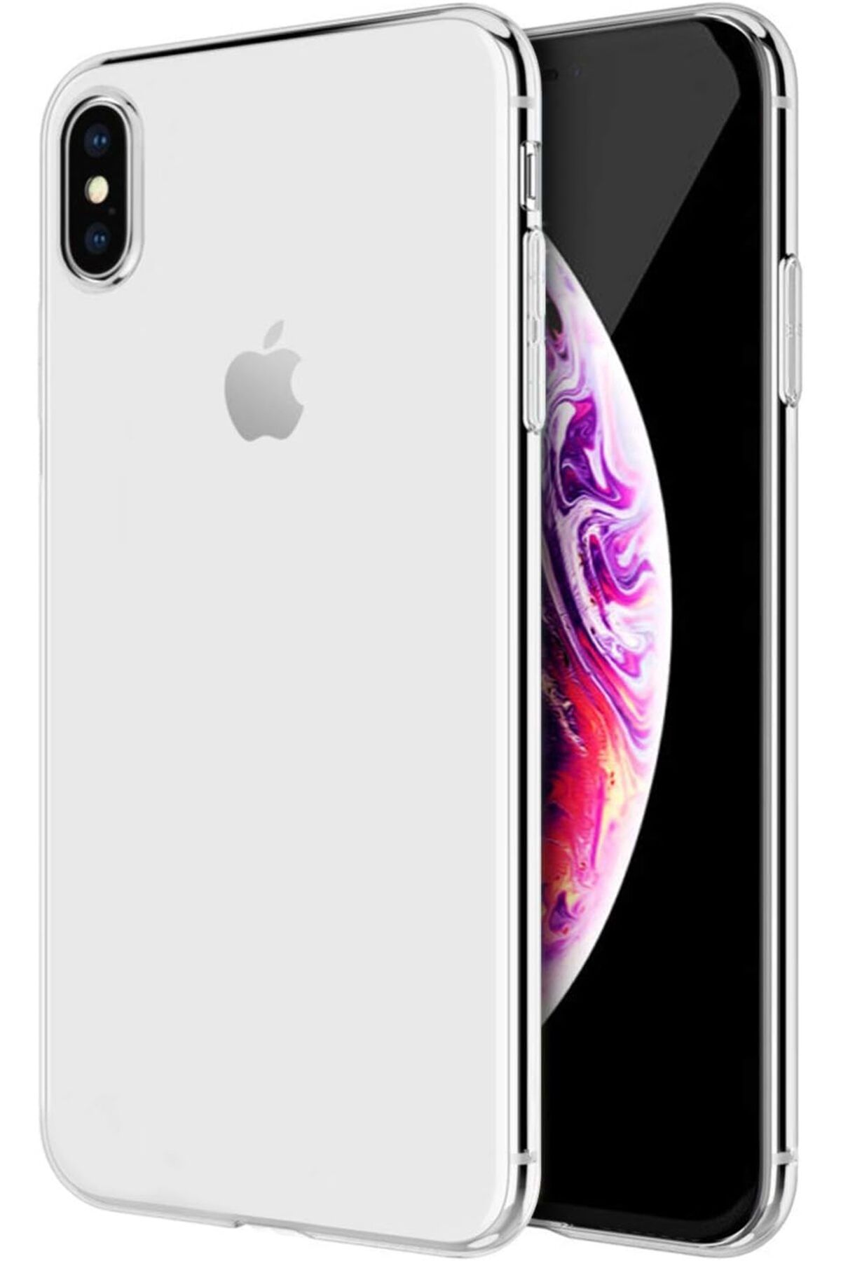 STOREMAX lvnmblya iPhone XS Max (6.5'') için Kılıf Transparent Soft Beyaz [iPhone XS Max ile Uyumlu Kılı