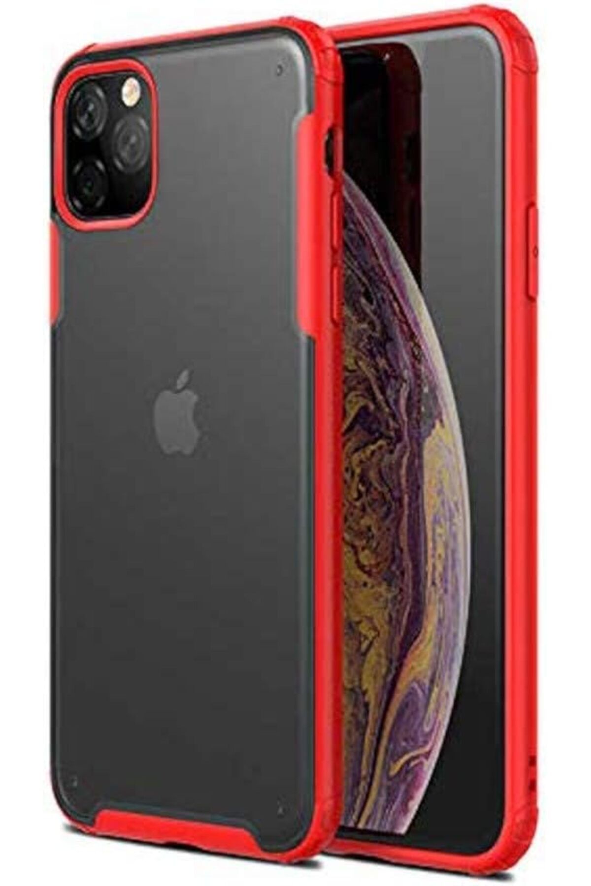 STOREMAX nffashopm iPhone 11 Pro ile Uyumlu Volks için Silikon Kırmızı Cep Telefonu Kılıfı storestarx