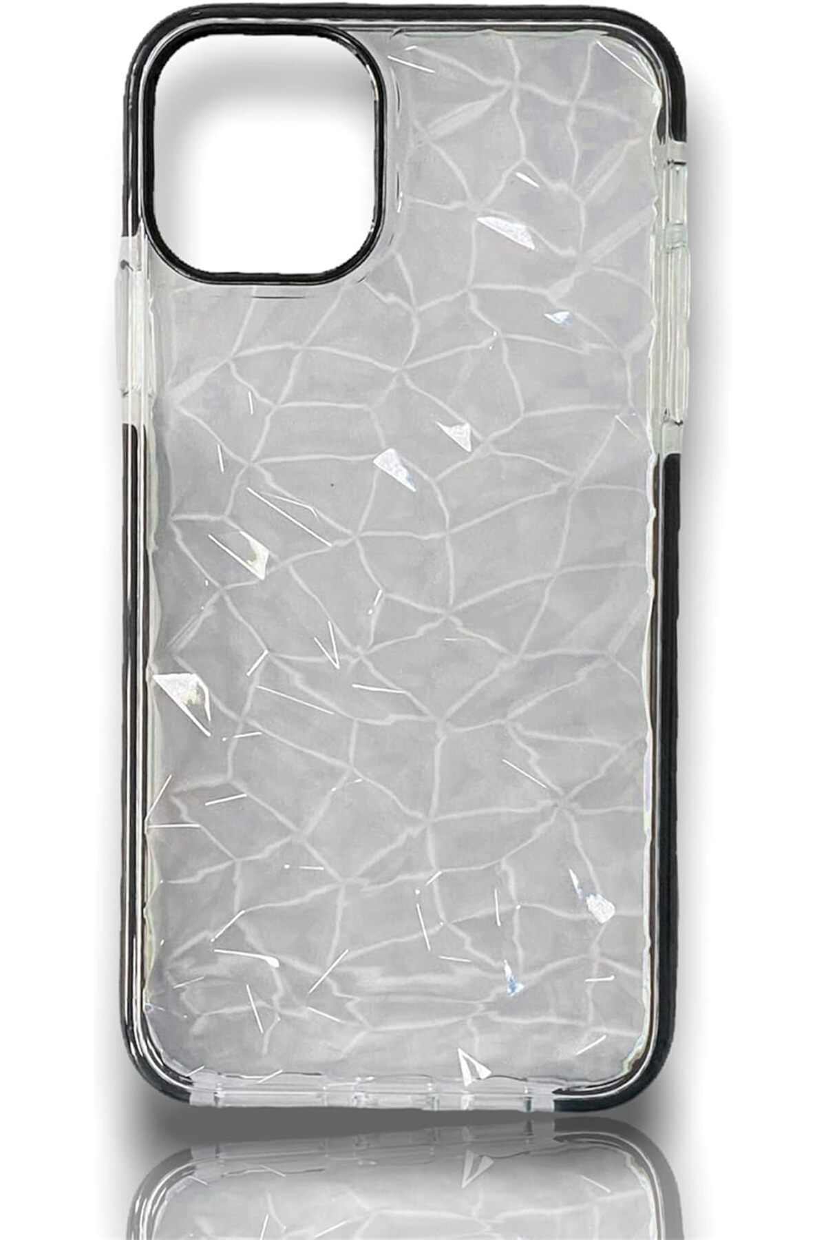 STOREMAX cmllashop iPhone 11 Pro Max Uyumlu Kılıf Transparan Prisma Yükseltili Yüzeyli Kenar Airbagli Şe