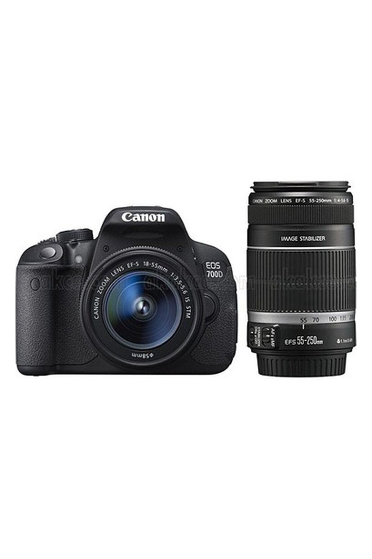 Canon Eos 700D18-55Stm+55-250Iıembu