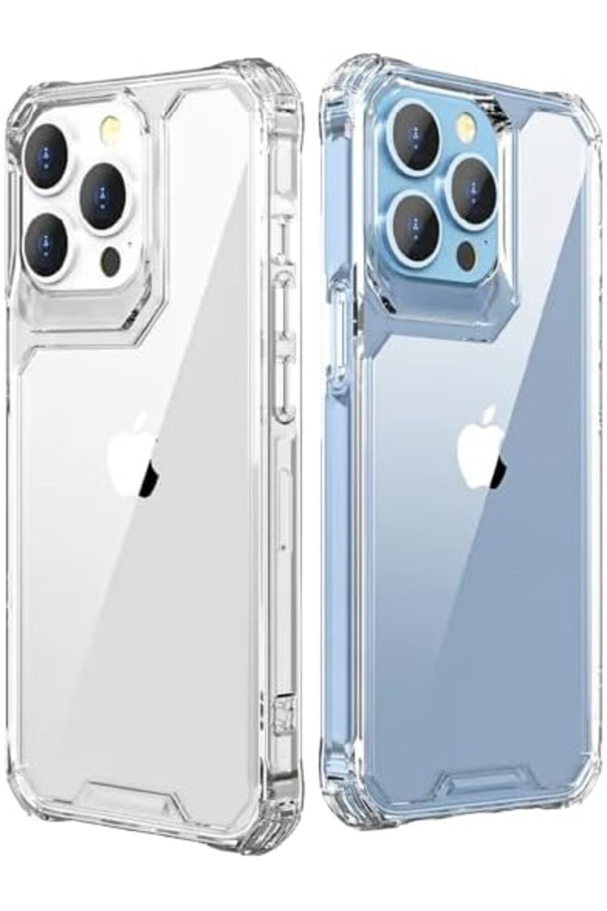 STOREMAX dlshop Trend iPhone 14 Pro için Anti Shock Şeffaf Military Premier Silikon Kılıf Geliştirilmiş