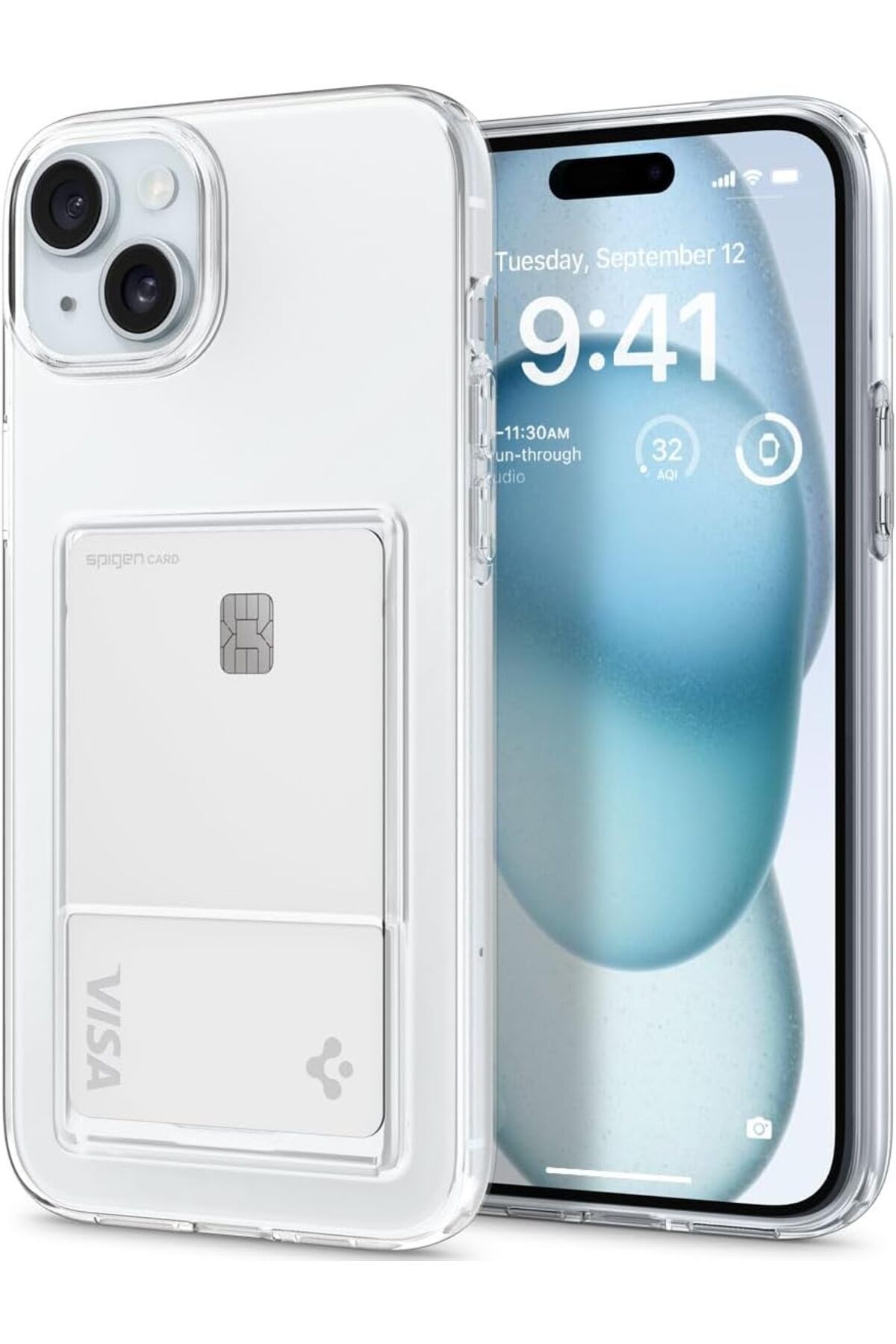 STOREMAX cmllashop iPhone 15 Plus Kılıf Crystal Slot Crystal Clear - ACS06667 542093
