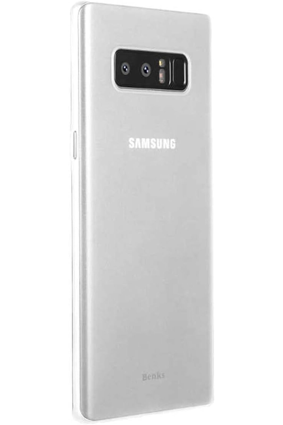 STOREMAX nffashopm 8972 Galaxy Note 8 için Kılıf Benks Lollipop Protective Case, Transparan Beyaz storesta