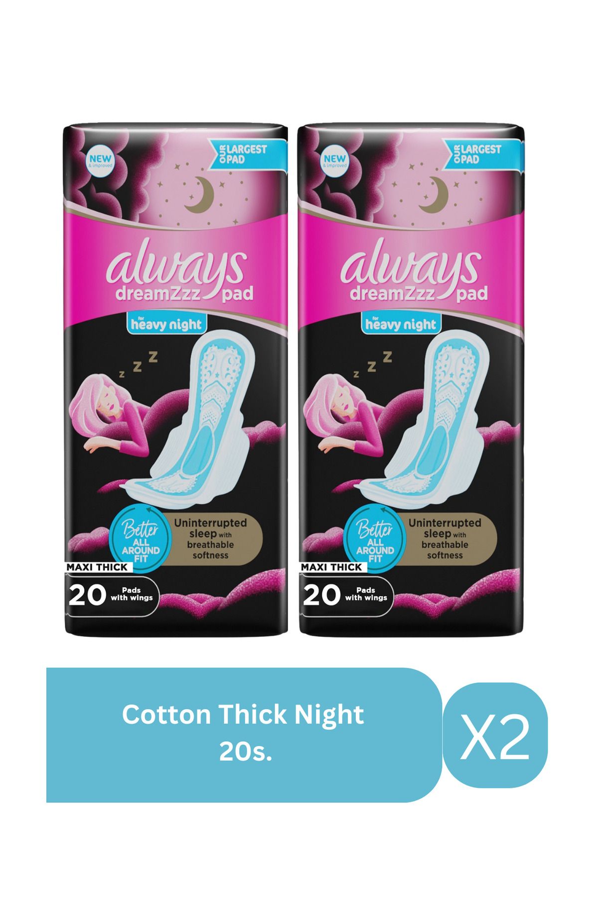 Always-Cotton Thick Night 20s X2 1