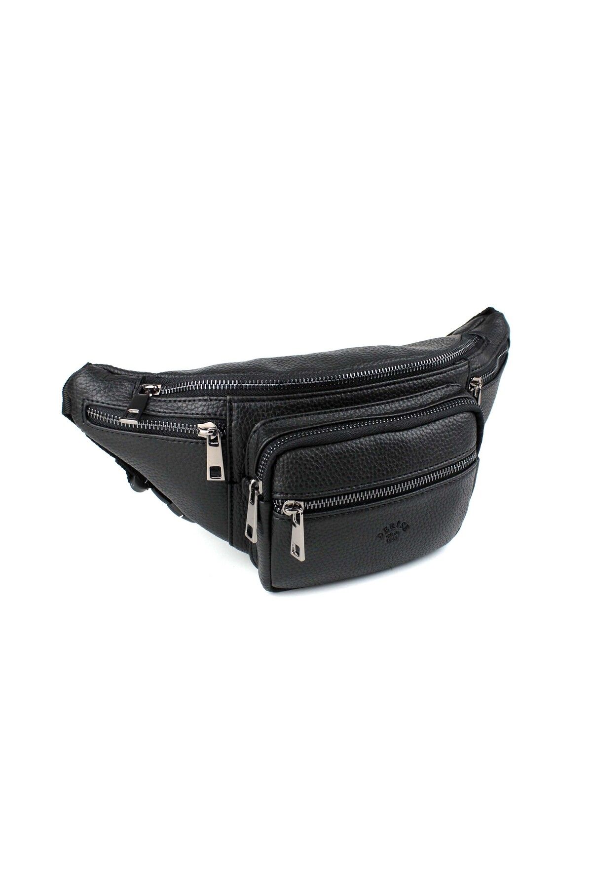 deri,se club-Men's Black Color Multi-Pocket Shoulder and Waist Bag 1