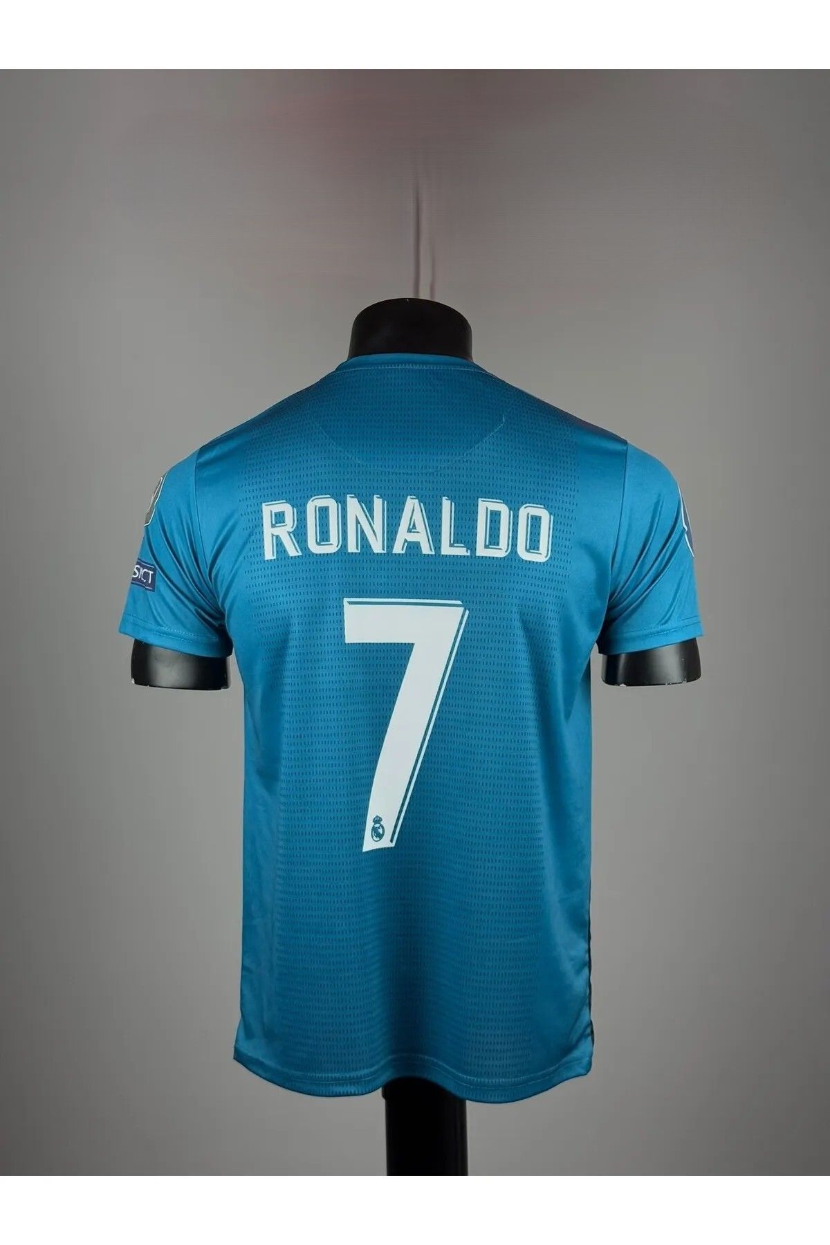 QBZ CR7 Real Madrid' Ro.naldo Turkuaz 2017/2018 Sezonu Kısa Kol Yetişkin Futbol Forması