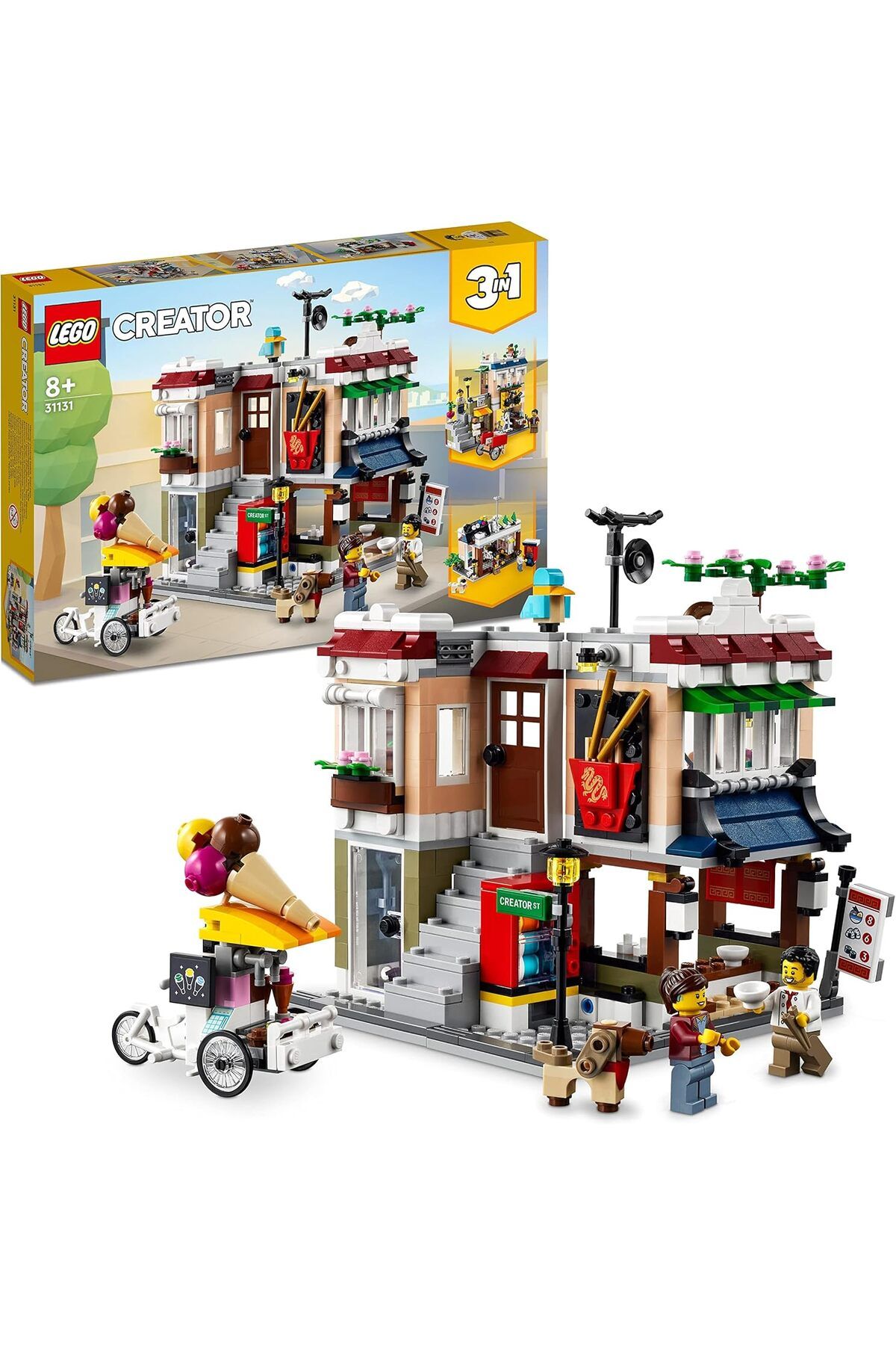 STOREMAX nffastore Creator 3’ü 1 Arada Şehir Merkezi Makarna Dükkanı 31131-8 Yaş ve Üzeri için Şehi