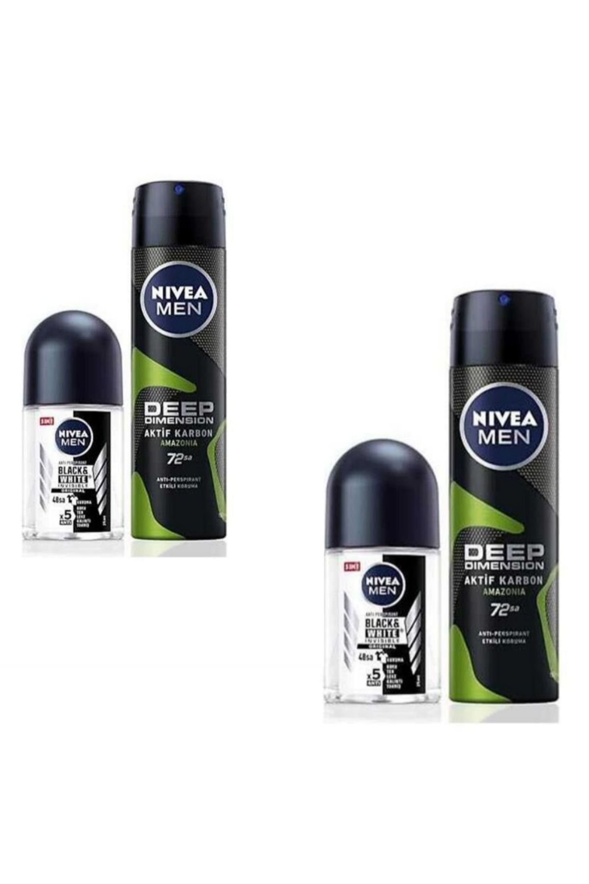 NIVEA DEO MEN 150 ML AMAZONIA + ROLL-ON 25 ML SET X 2 ADET